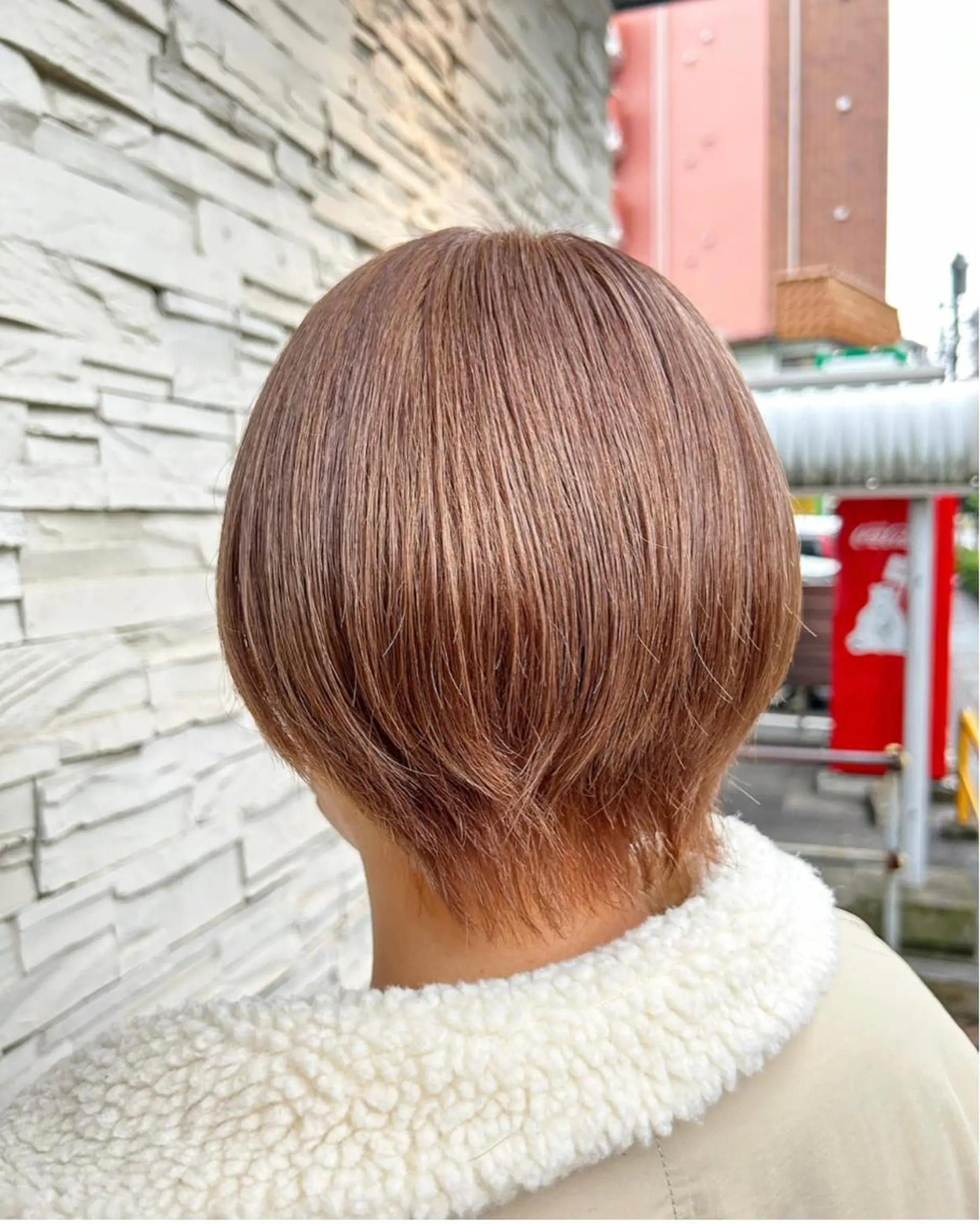 ショート ヘアカラー ゆうき あすかのヘアスタイル