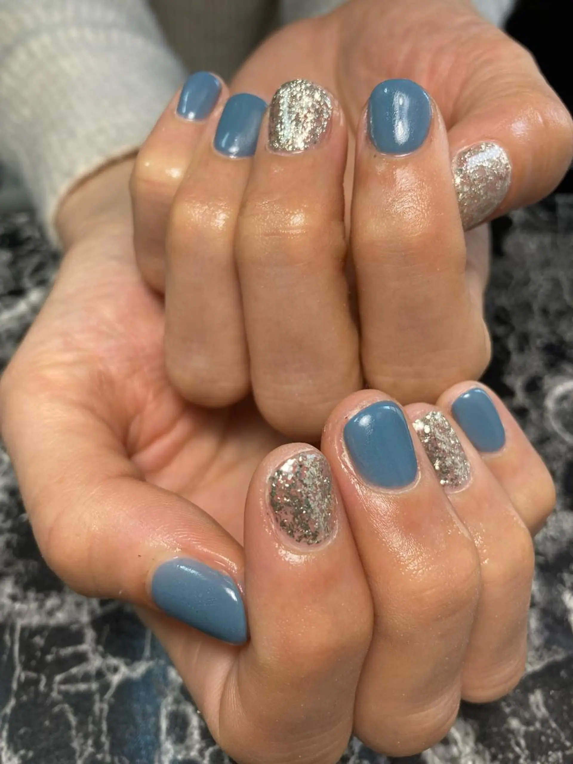 ショート ネイル ハンドネイル フットネイル ✴︎ Delightのネイルデザイン