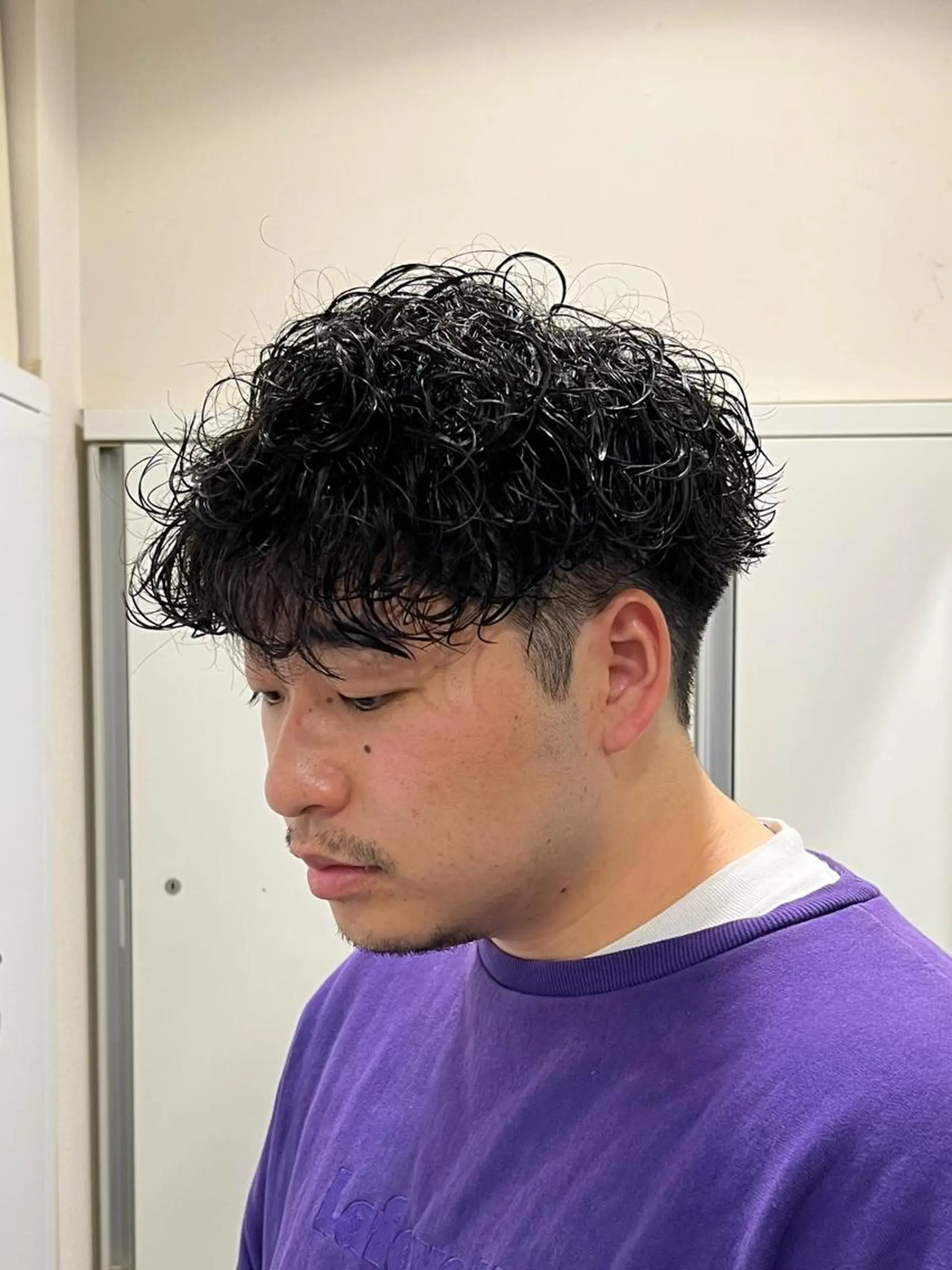 ショート パーマ メンズ メンズパーマ 波巻きパーマ スパイラルパーマ 茅ヶ崎パーマ特化/ スパイラル/ハルキのヘアスタイル