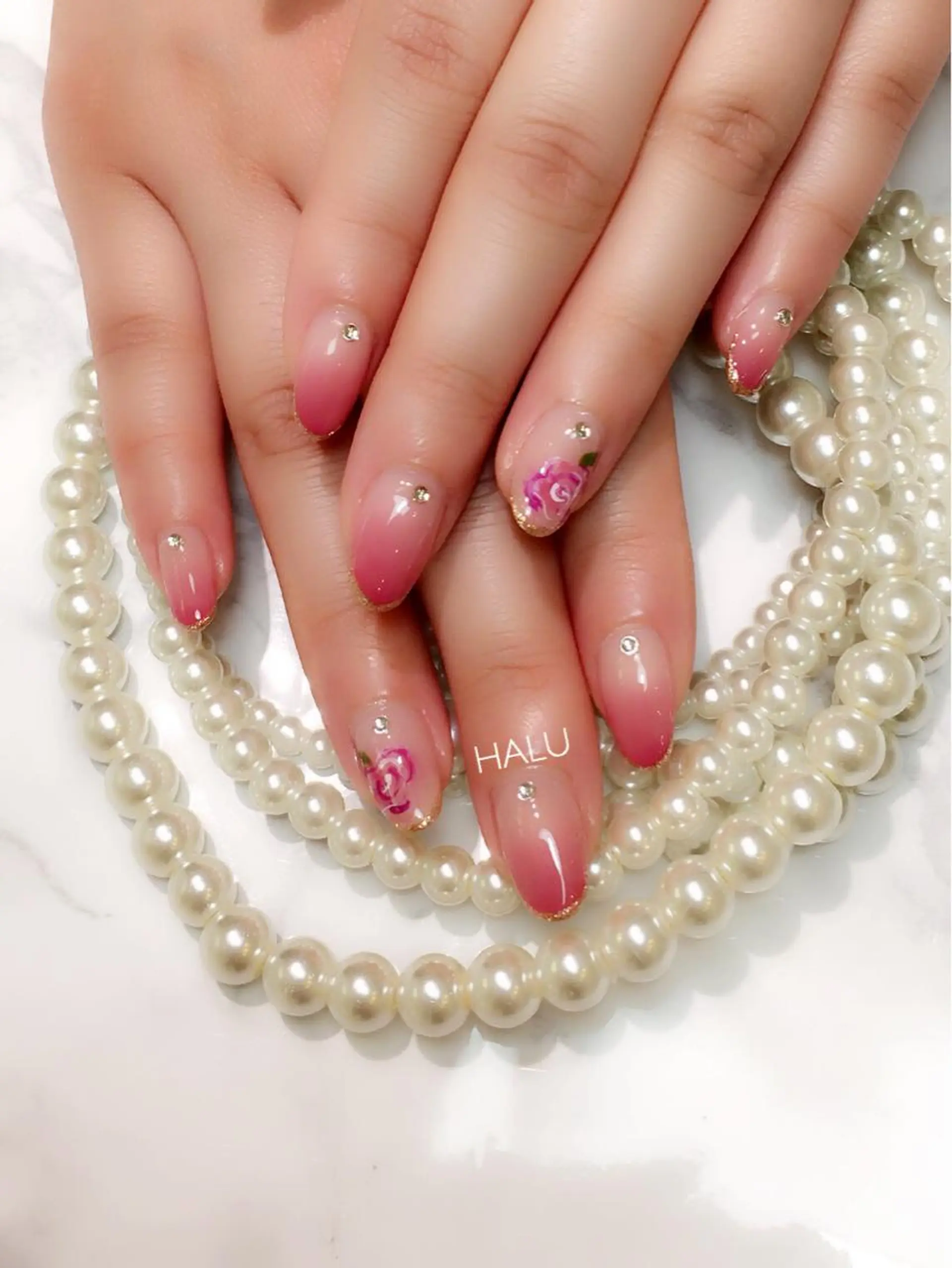 ネイル ニュアンスネイル 春ネイル HALU ハルのネイルデザイン