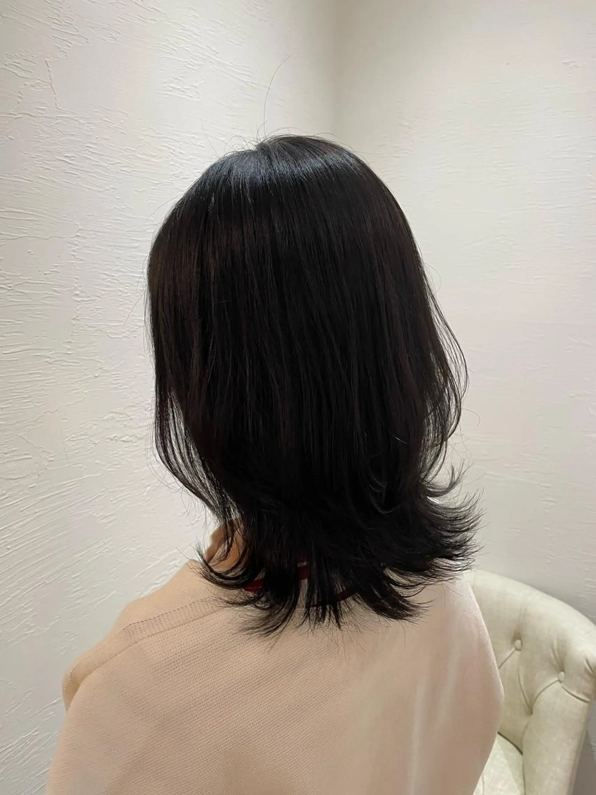 ミディアム レイヤーカット 守川 七海のヘアスタイル