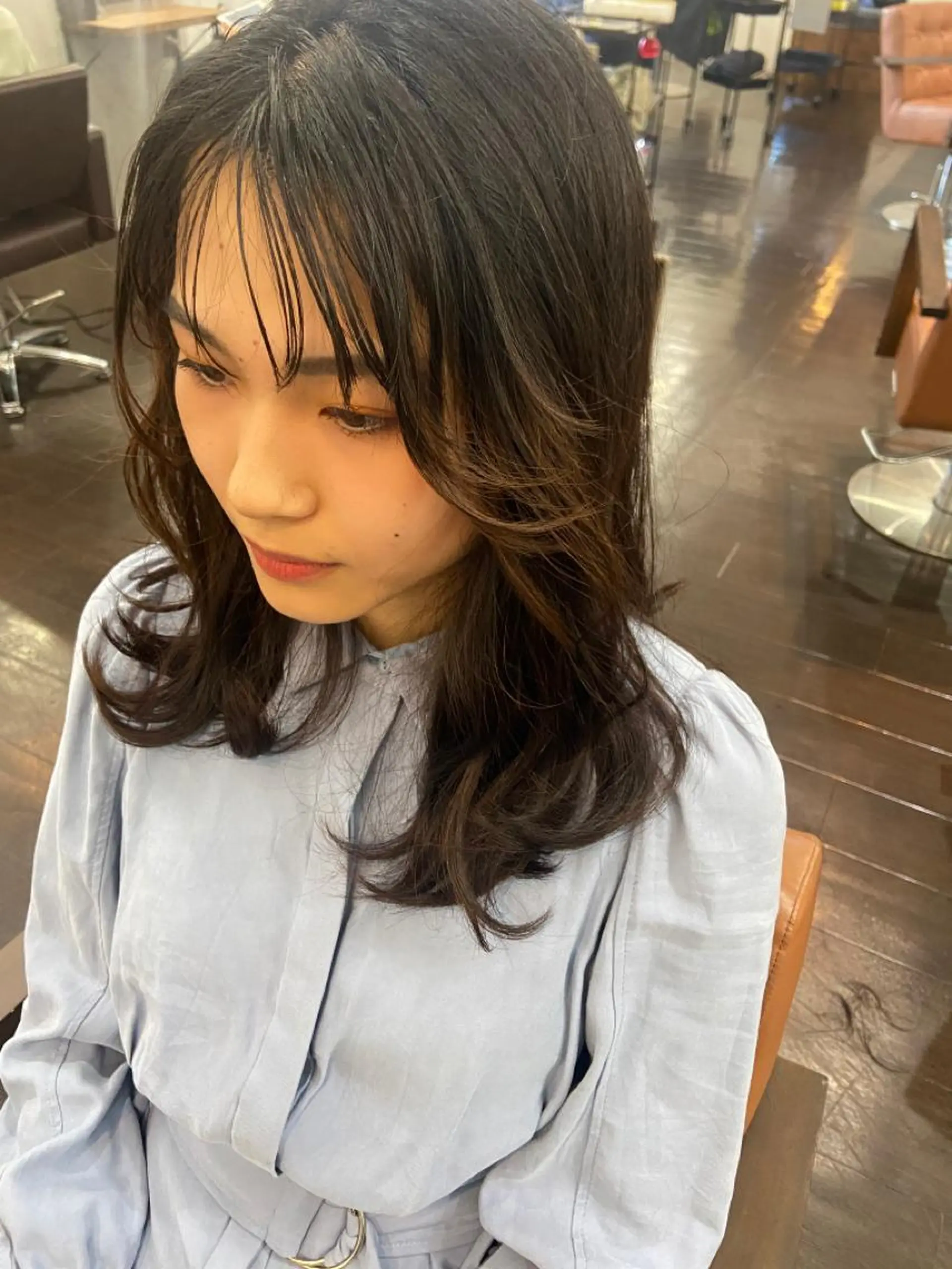 セミロング カラー パーマ ヘアアレンジ メンズ キッズ ネイル マツエク・マツパ 子どものヘアアレンジ メンズバレイヤージュ メンズハイライト メンズインナーカラー メンズ韓国風 times salon名駅所属・久木原 ゆりのヘアスタイル