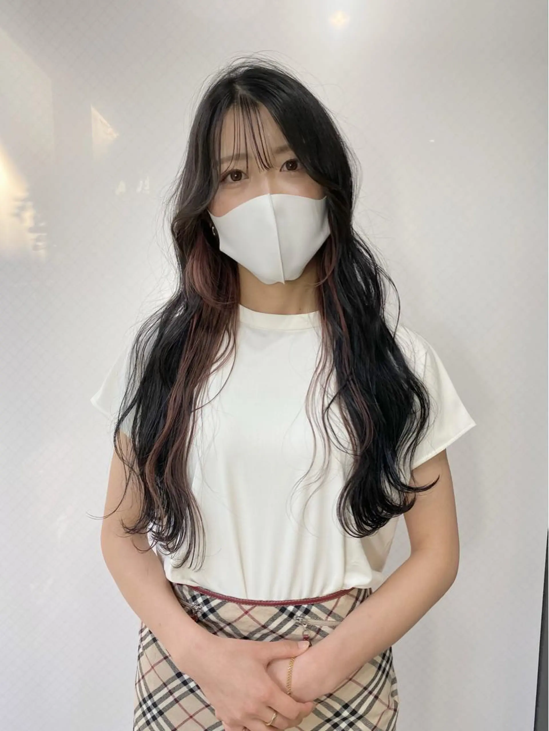 ロング カラー レイヤーカット/ 縮毛矯正/ミサキ💐のヘアスタイル