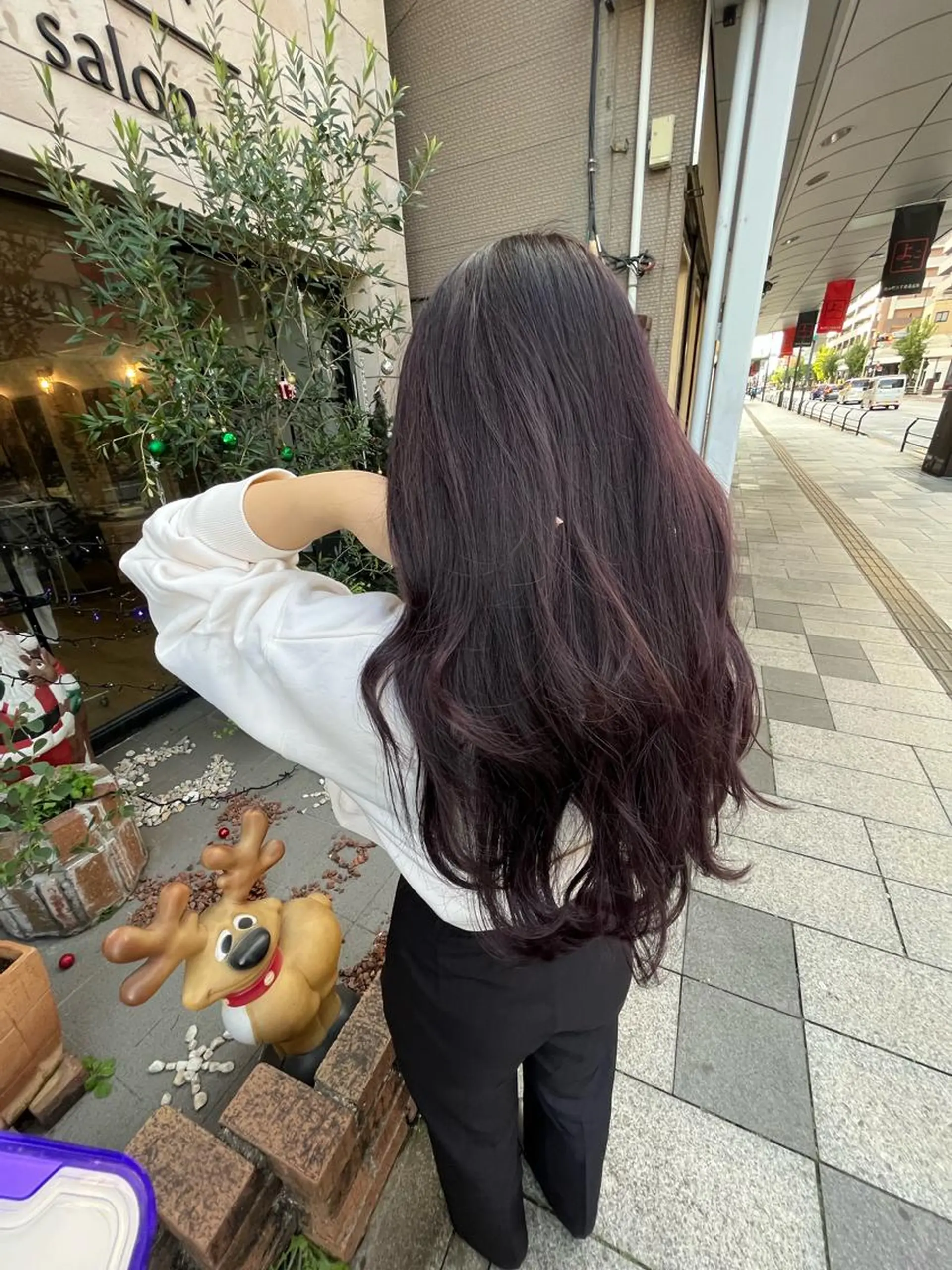 ロング カラー ブリーチ ラベンダーカラー ヘアカラー SHIAN 八王子👼鬼塚さやかのヘアスタイル