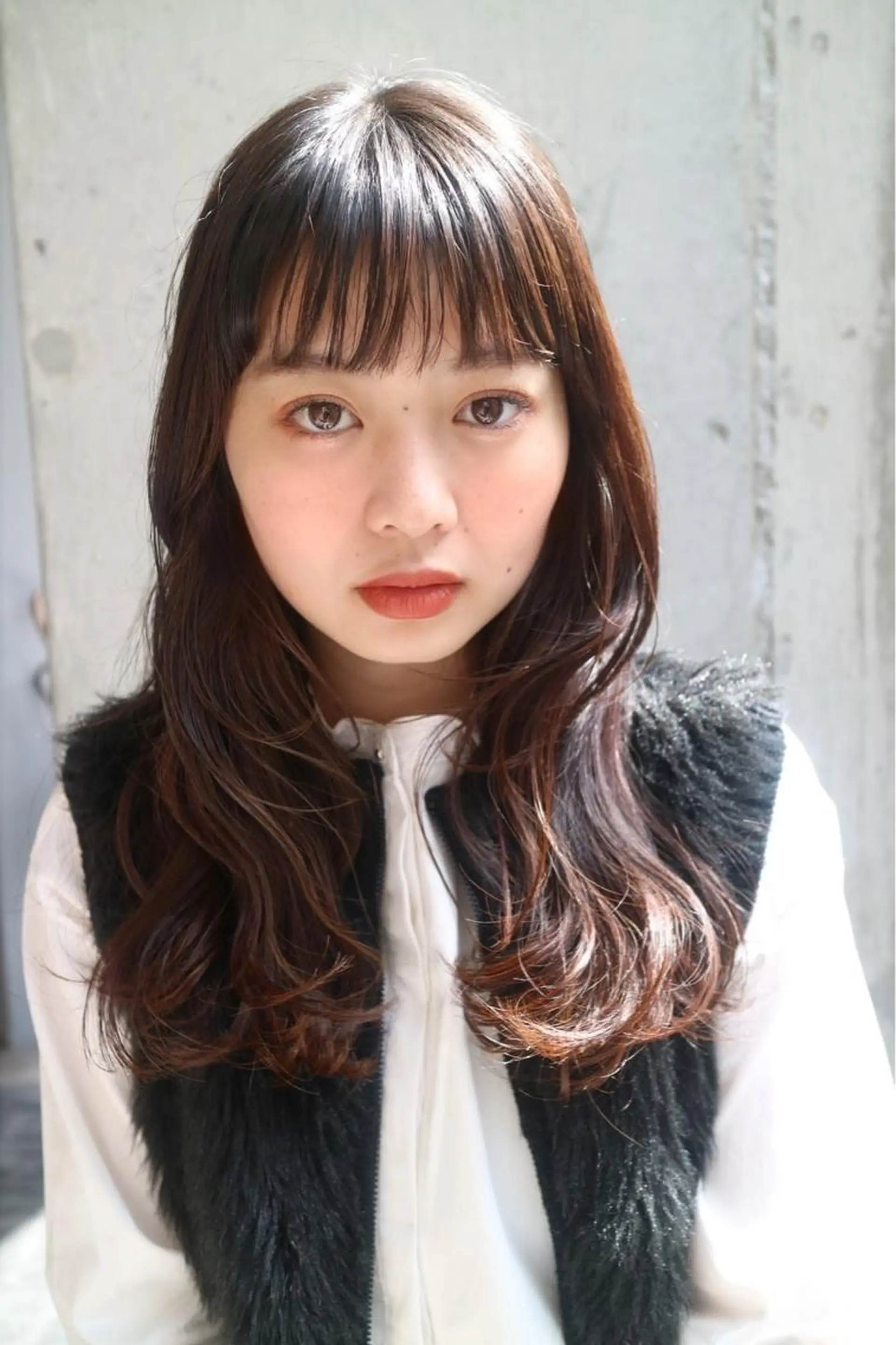 セミロング 葉月/ボブ/ 透明感カラー／中目黒のヘアスタイル