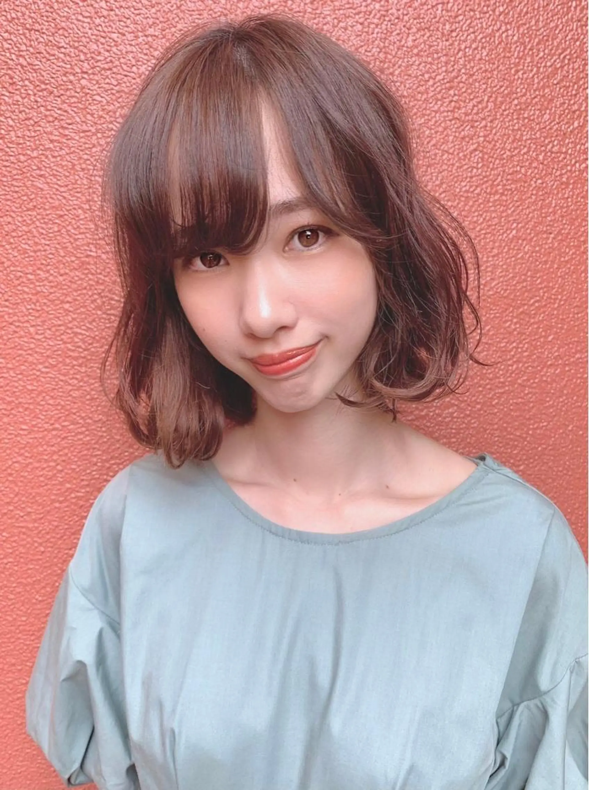 ミディアム パーマ ヘアアレンジ 【公式】amble luxe池袋東口🩷のヘアスタイル