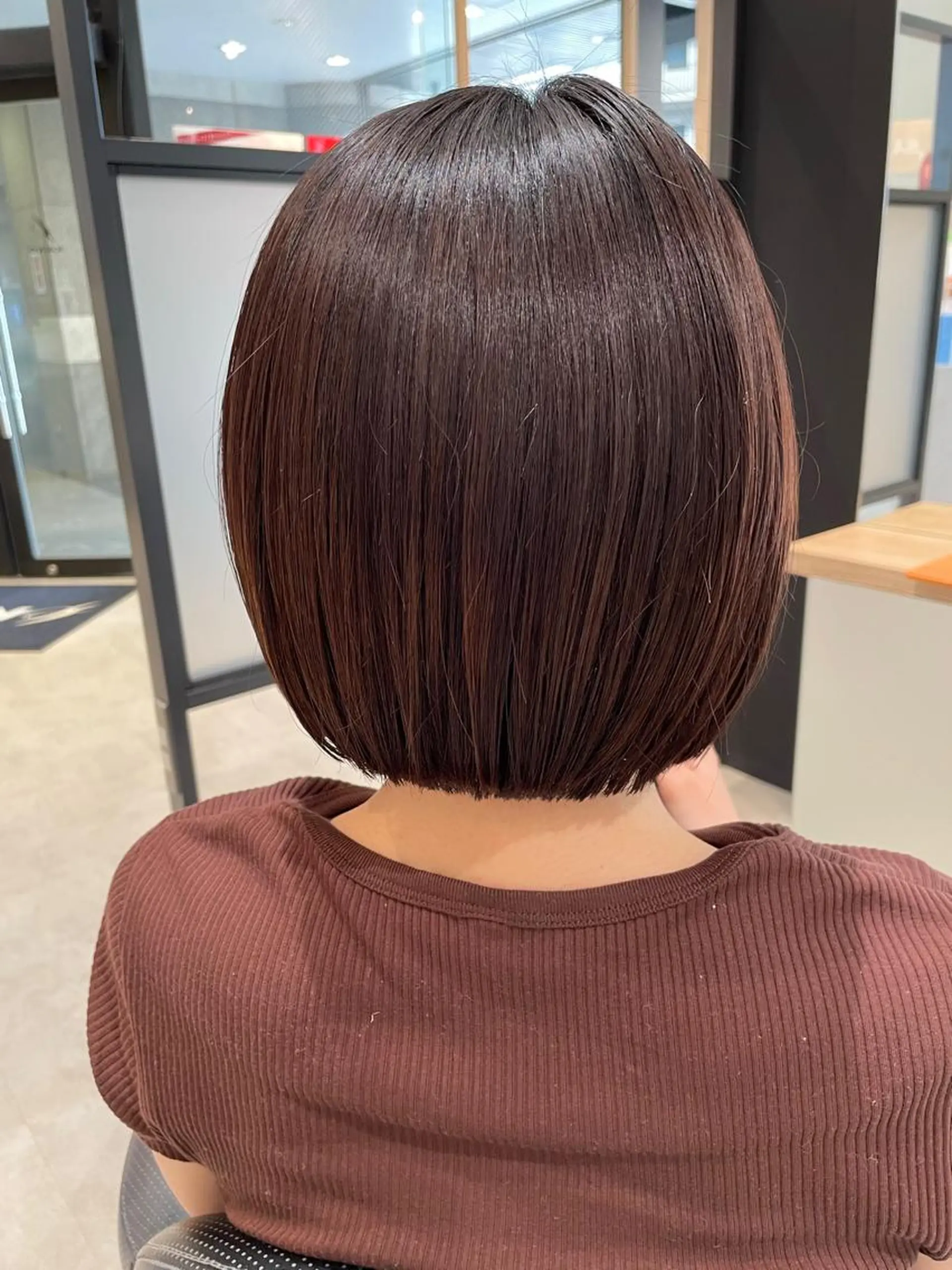 ショート 切りっぱなしボブ ボブ パーマ/ボブ/レイ ヤー💫SUZUKAのヘアスタイル