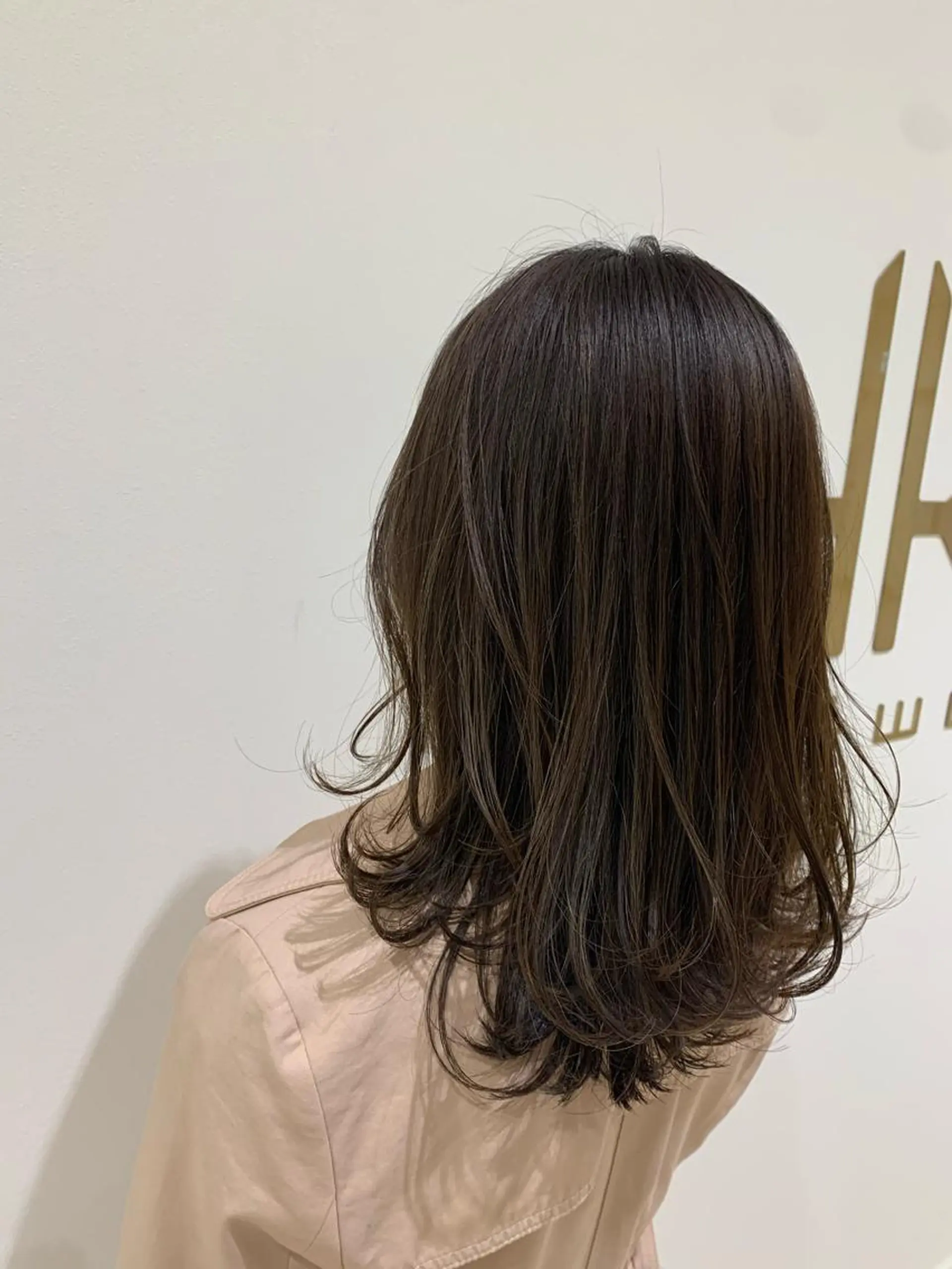 セミロング カラー 💎K-two名古屋 安田ちづる💎のヘアスタイル