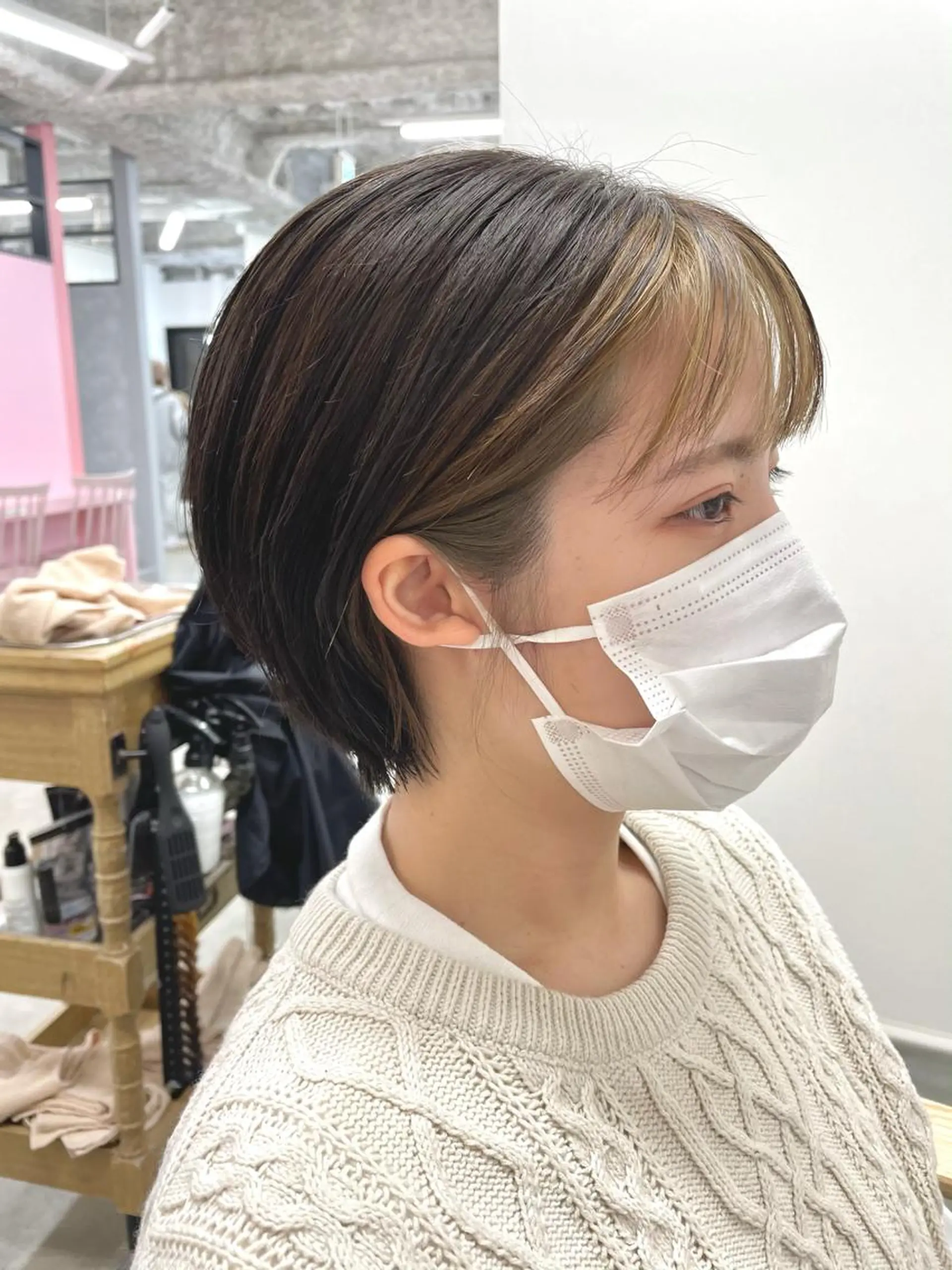 ショート カラー カット ヘアカラー 🔵暗髪　特化🔵 梅田・増田のヘアスタイル