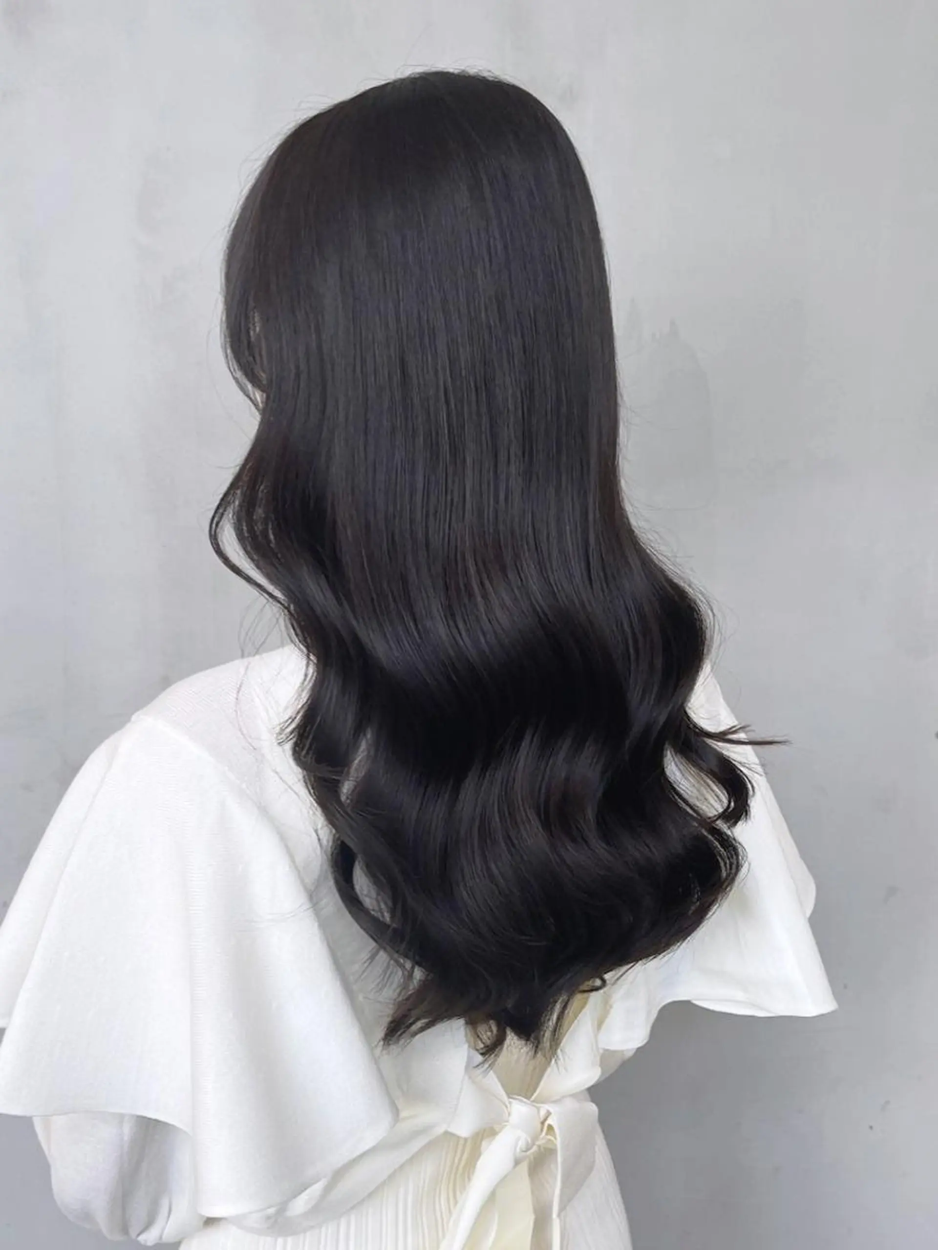 セミロング パーマ カラー グレージュ ITbyALBUM 八王子店のヘアスタイル