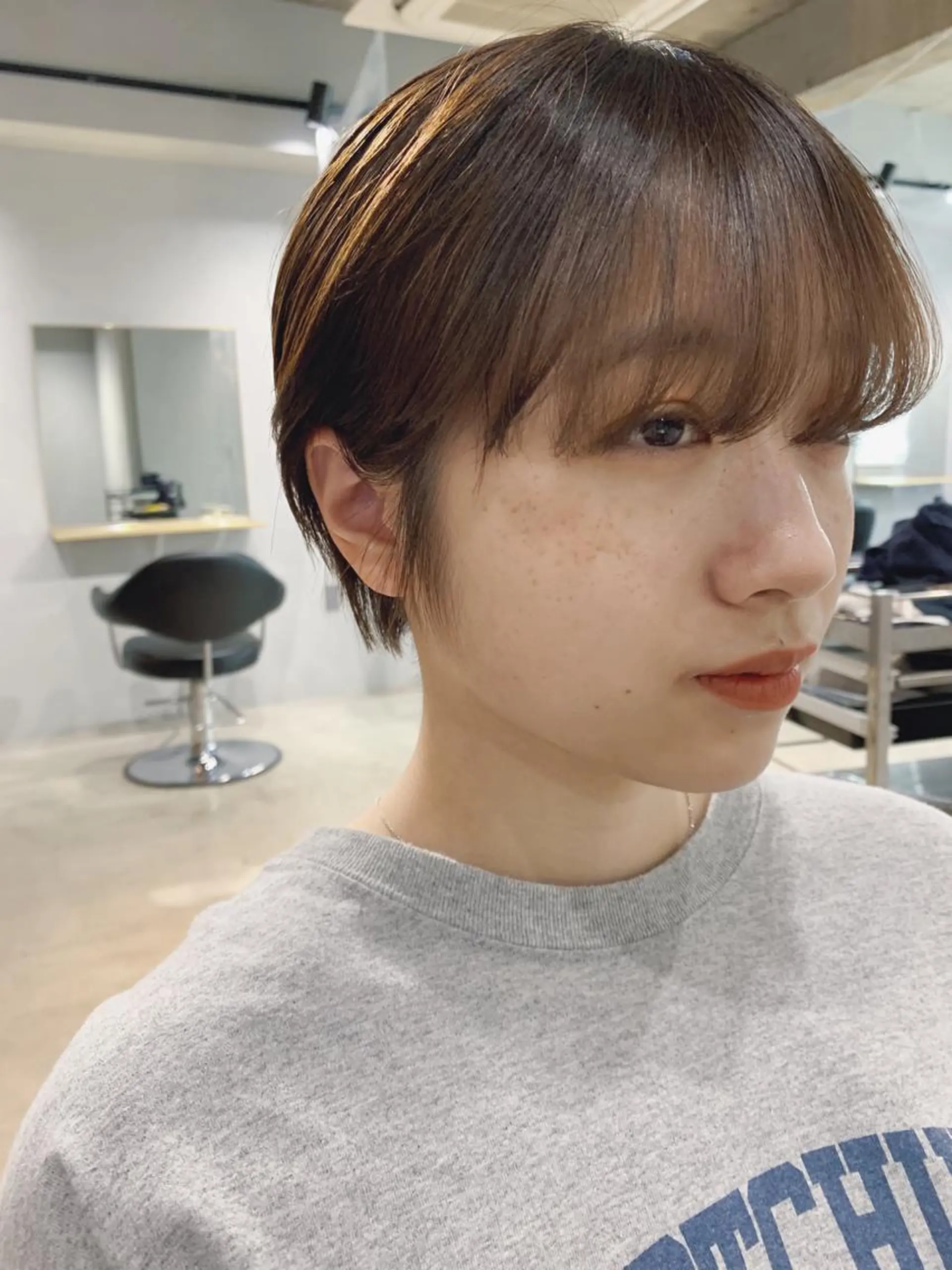 ショート カラー ボブパーマコテ巻き風 パーマNo1深江秀平のヘアスタイル