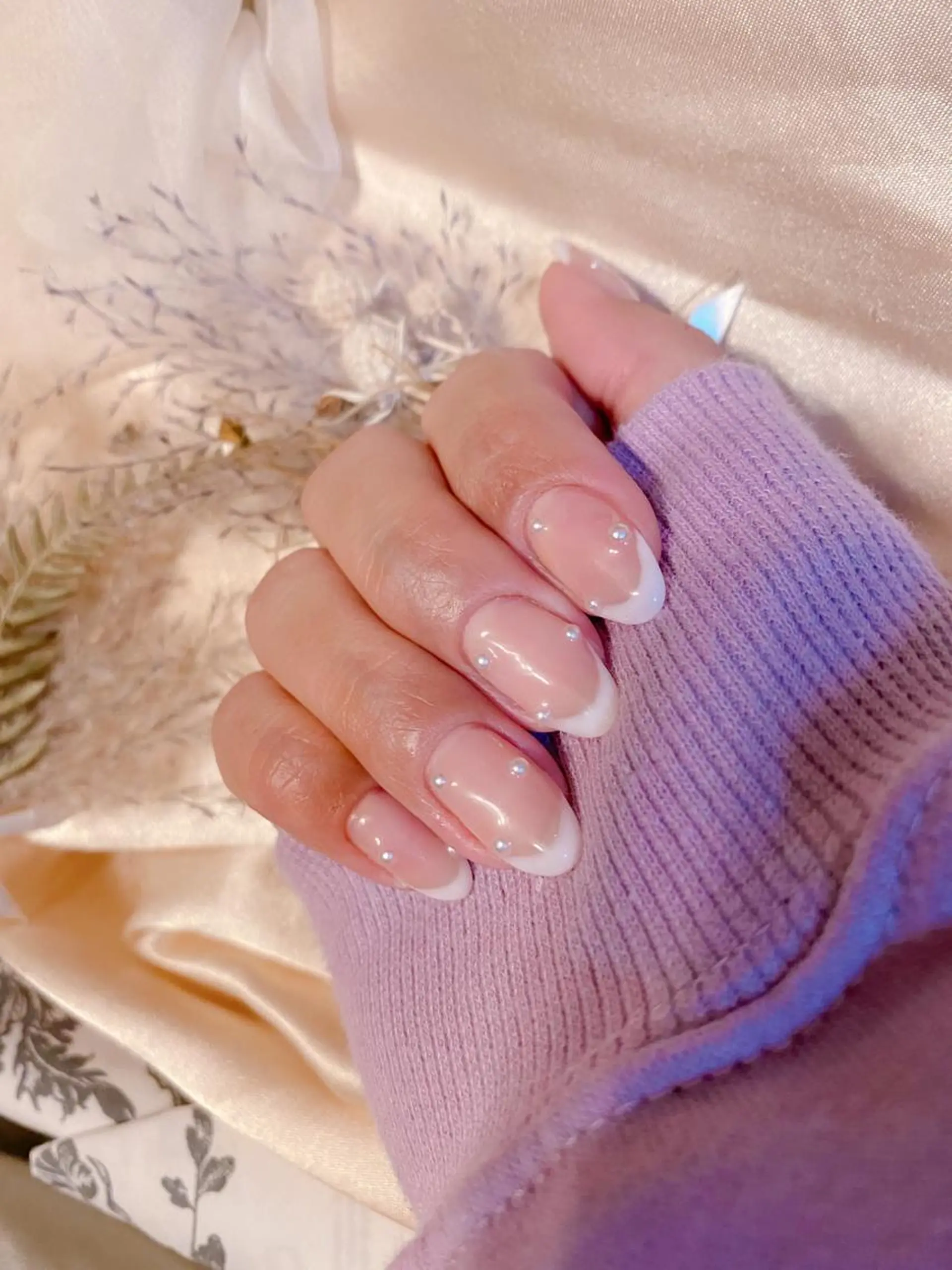 ネイル フレンチネイル ハンドネイル 🌿Charme🌿 MAIのネイルデザイン