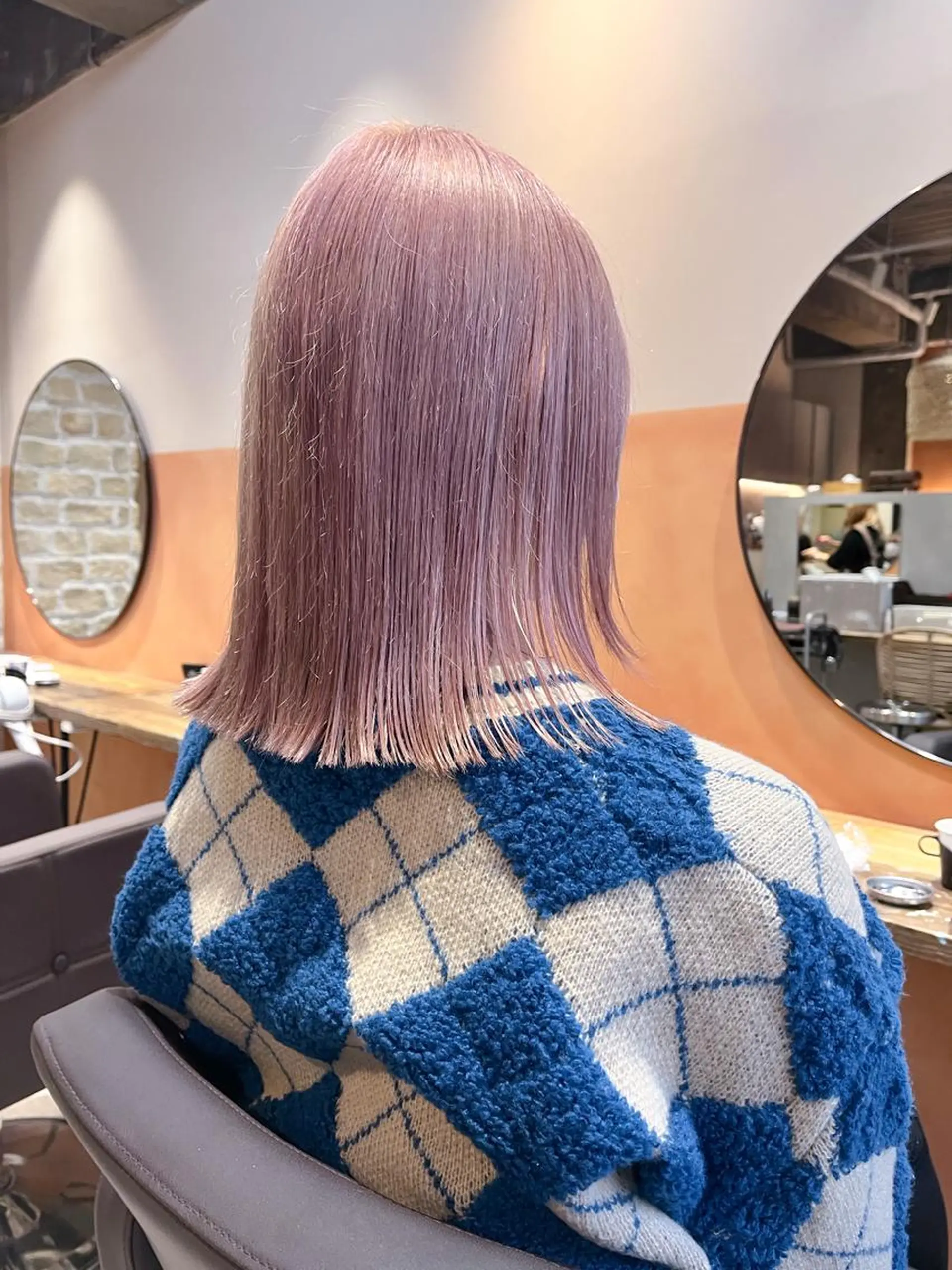 ミディアム 🌈モテ色 村上のぶきのヘアスタイル