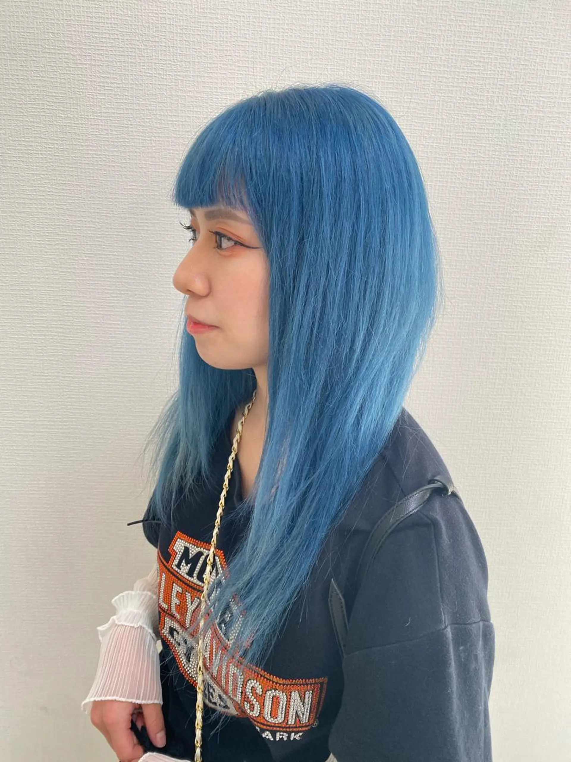 ロング カラー ヘアアレンジ 艶カラー/ハイトーン /レイヤーカットのヘアスタイル