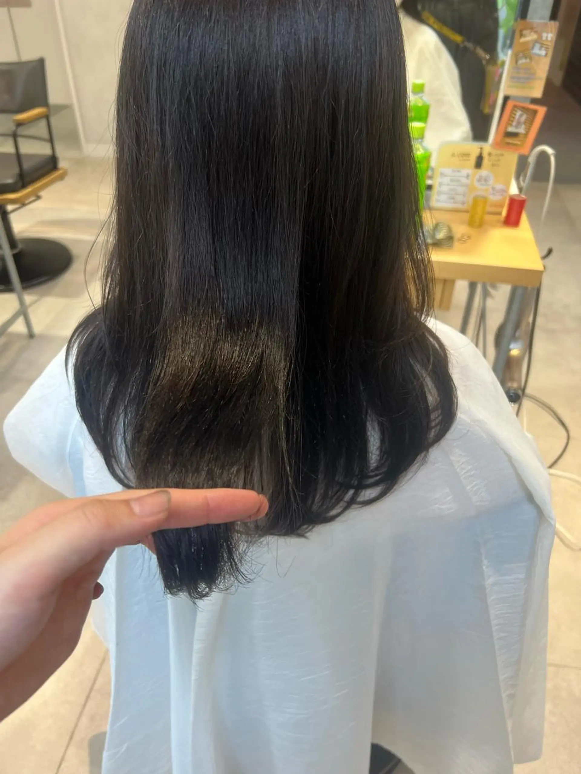 ミディアム カラー カット ヘアカラー トリートメント 韓国hair ·͜· watanabeのヘアスタイル