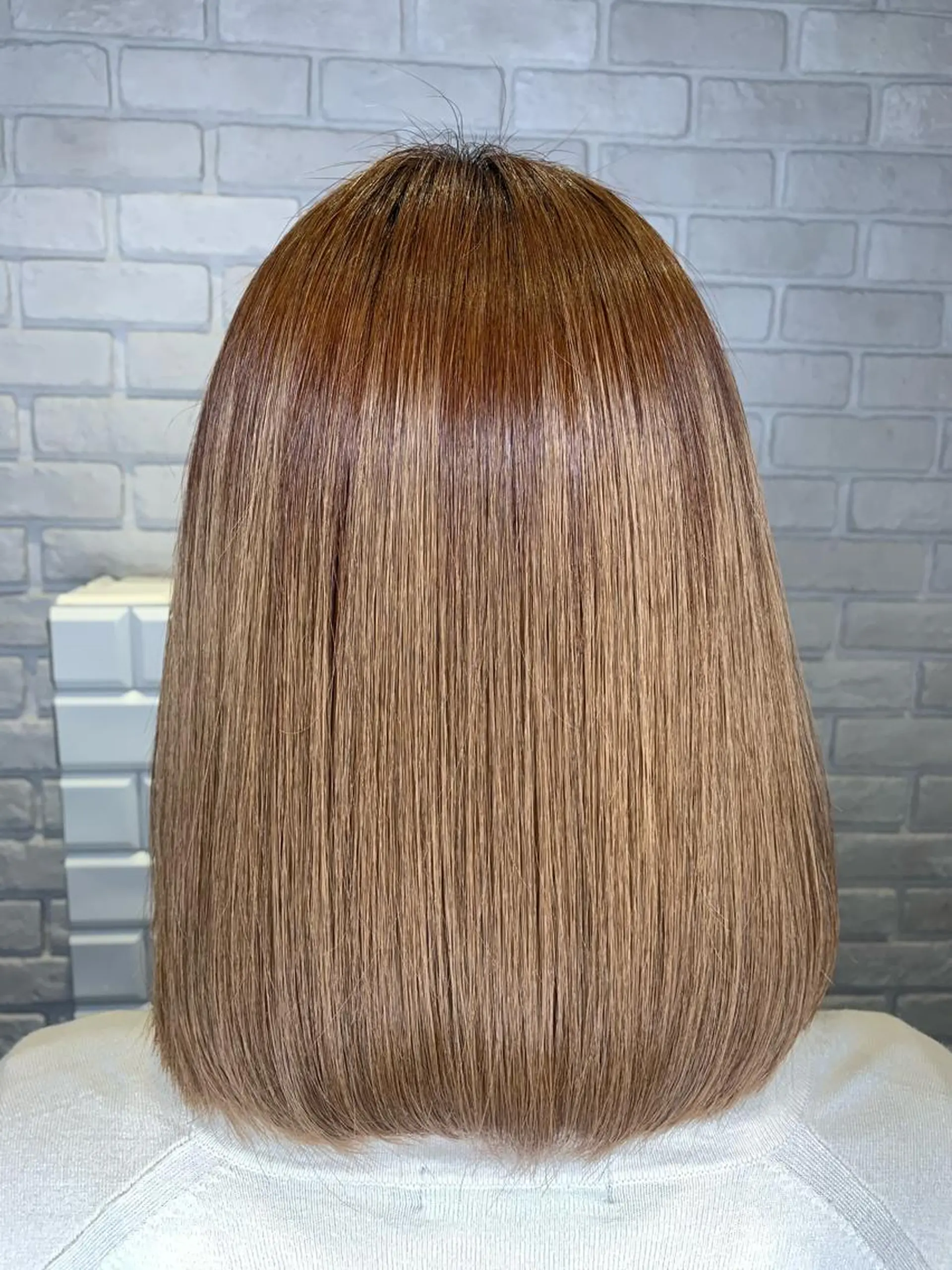 ミディアム 髪質改善/縮毛矯正 艶カラー/珠聡のヘアスタイル