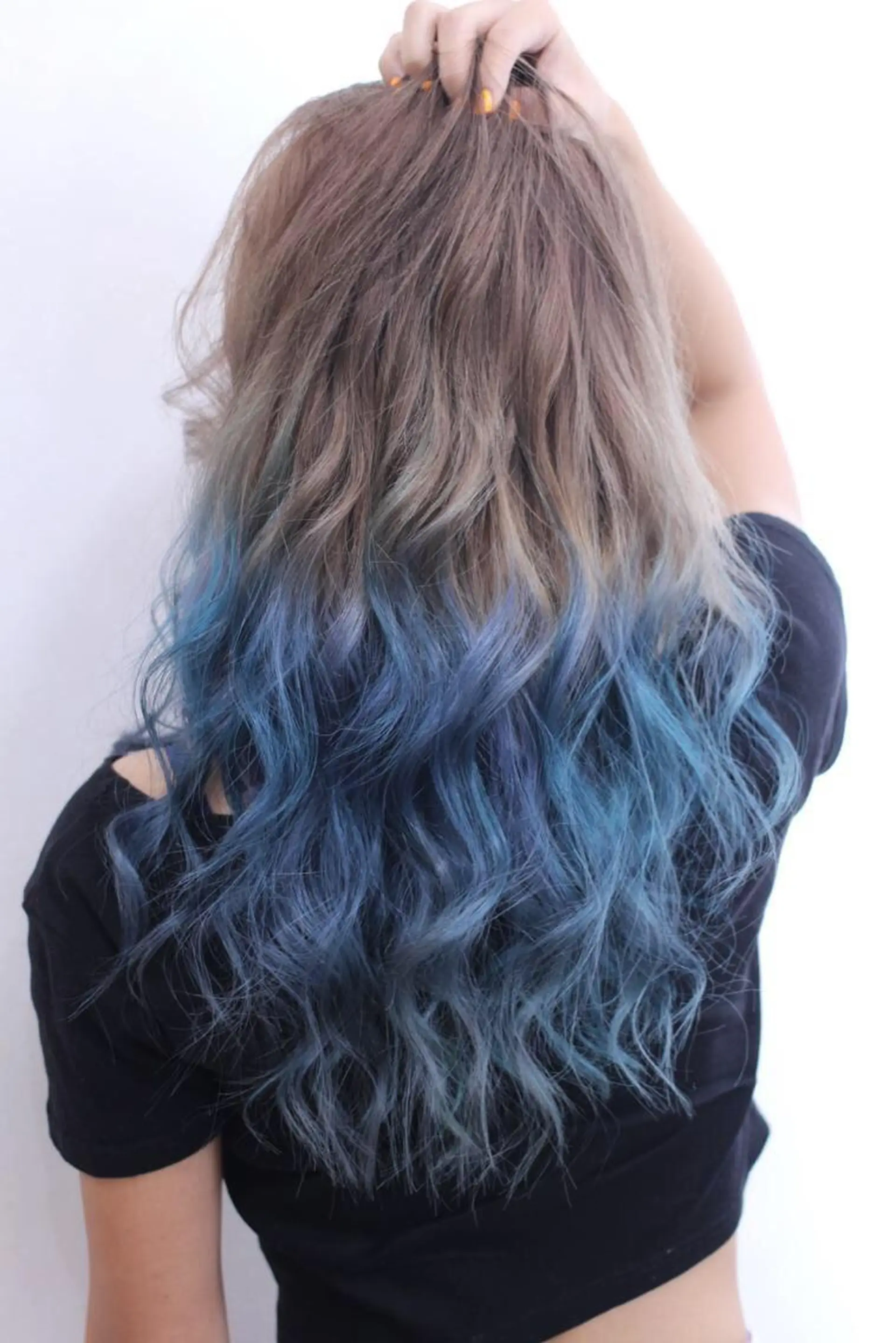 ロング カラー チビ編み込みエクステ シールEXどぅ〜すのヘアスタイル