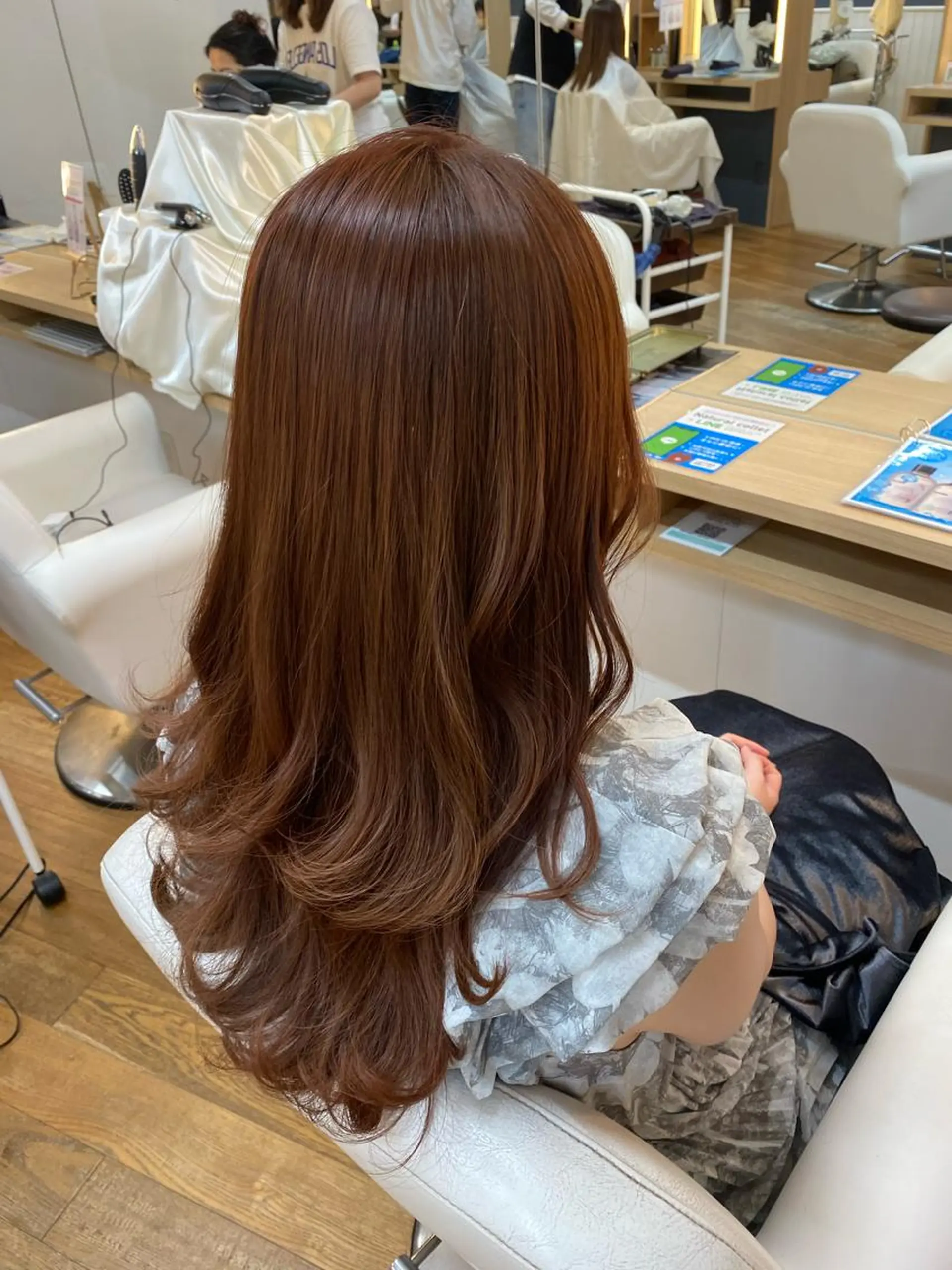 ロング カラー ヘアアレンジ ハイレイヤー レイヤーカット ロング 韓国ヘア sasugaのヘアスタイル