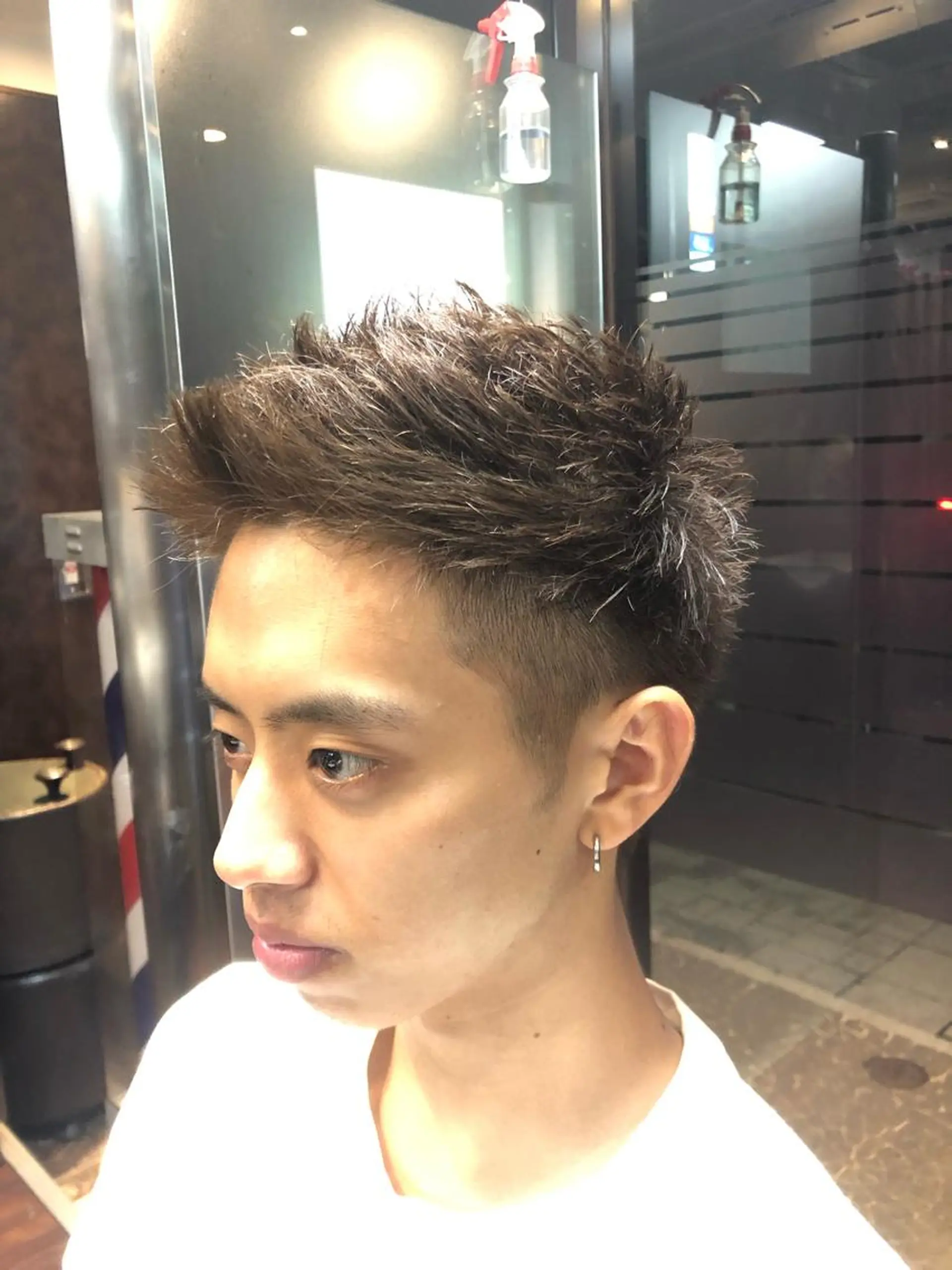 ショート カラー メンズ モヒカン 【店長】福田 健人のヘアスタイル