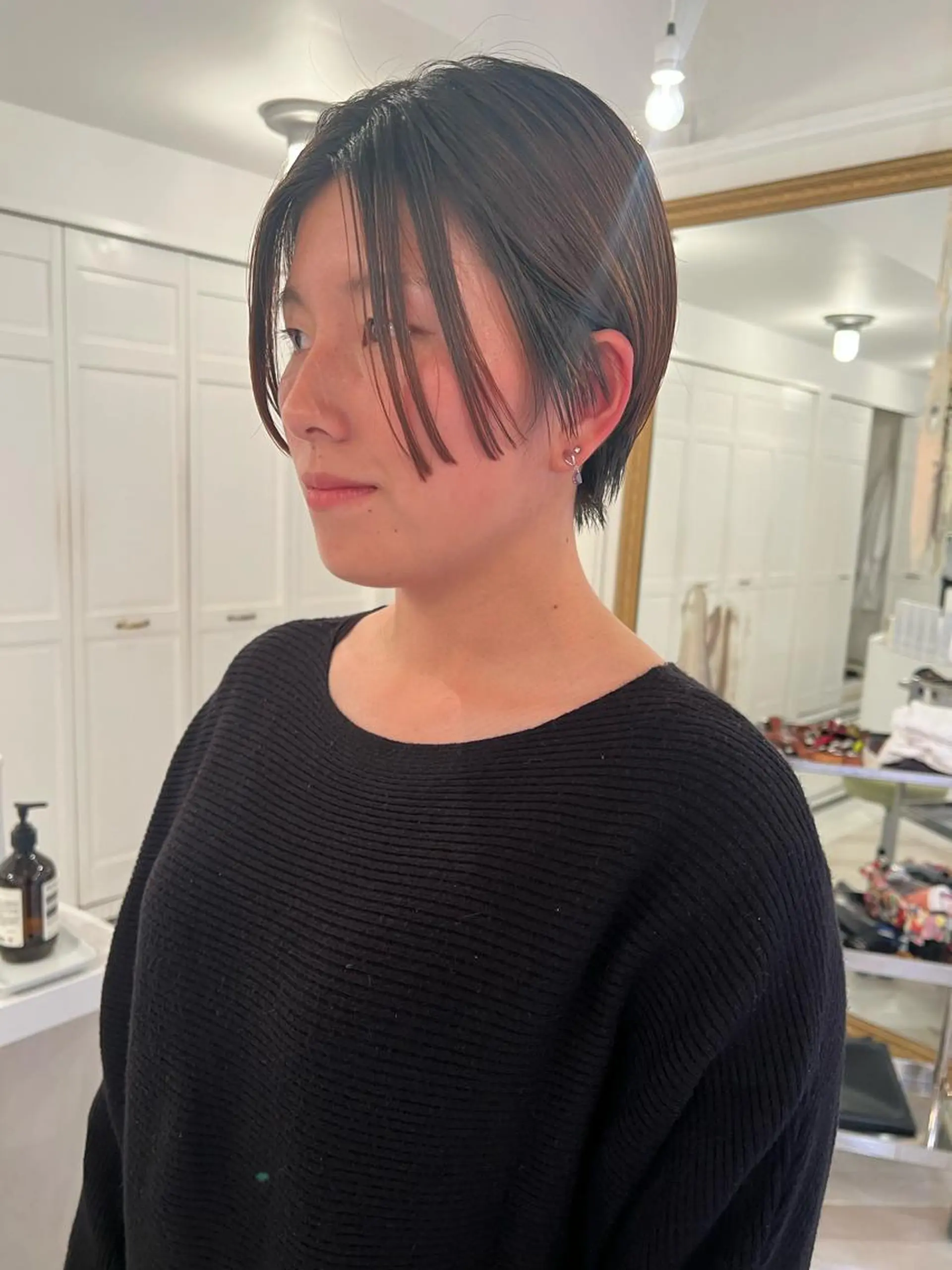 ショート ブリーチカラー🎀 韓国風/寺門美優のヘアスタイル