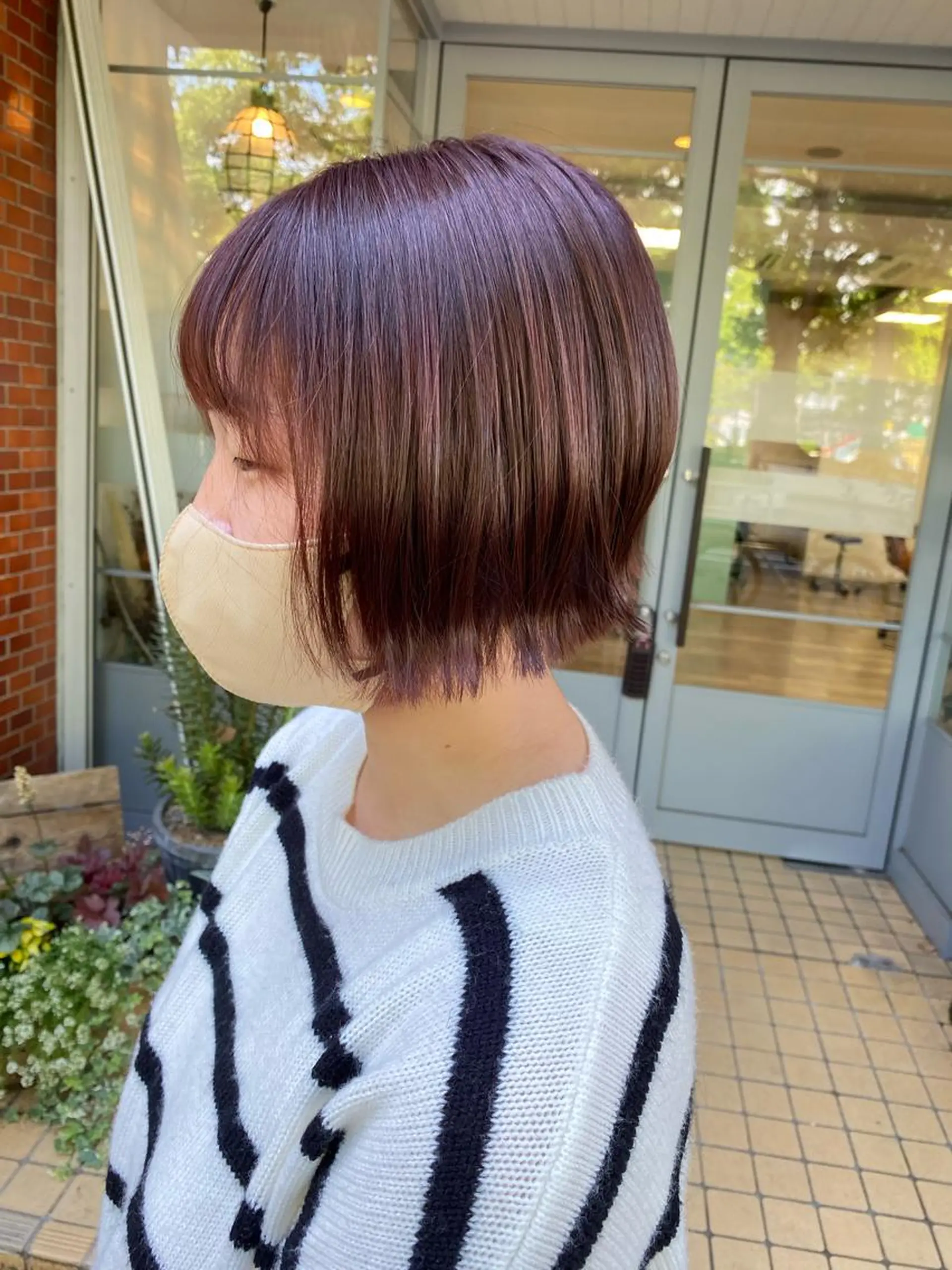 ショート ショートボブ ボブ ショートヘア 外ハネヘア カット ヘアカラー 柳坪 まなのヘアスタイル