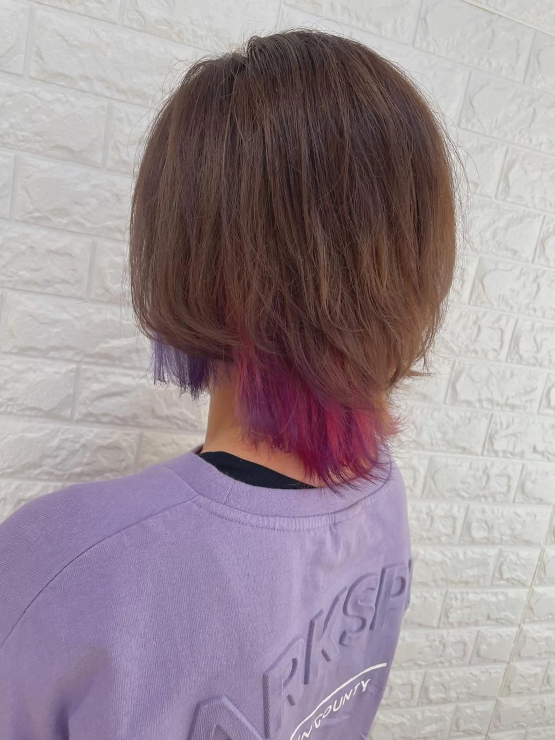 ショート カラー ブリーチ ヘアカラー 福森 みずきのヘアスタイル