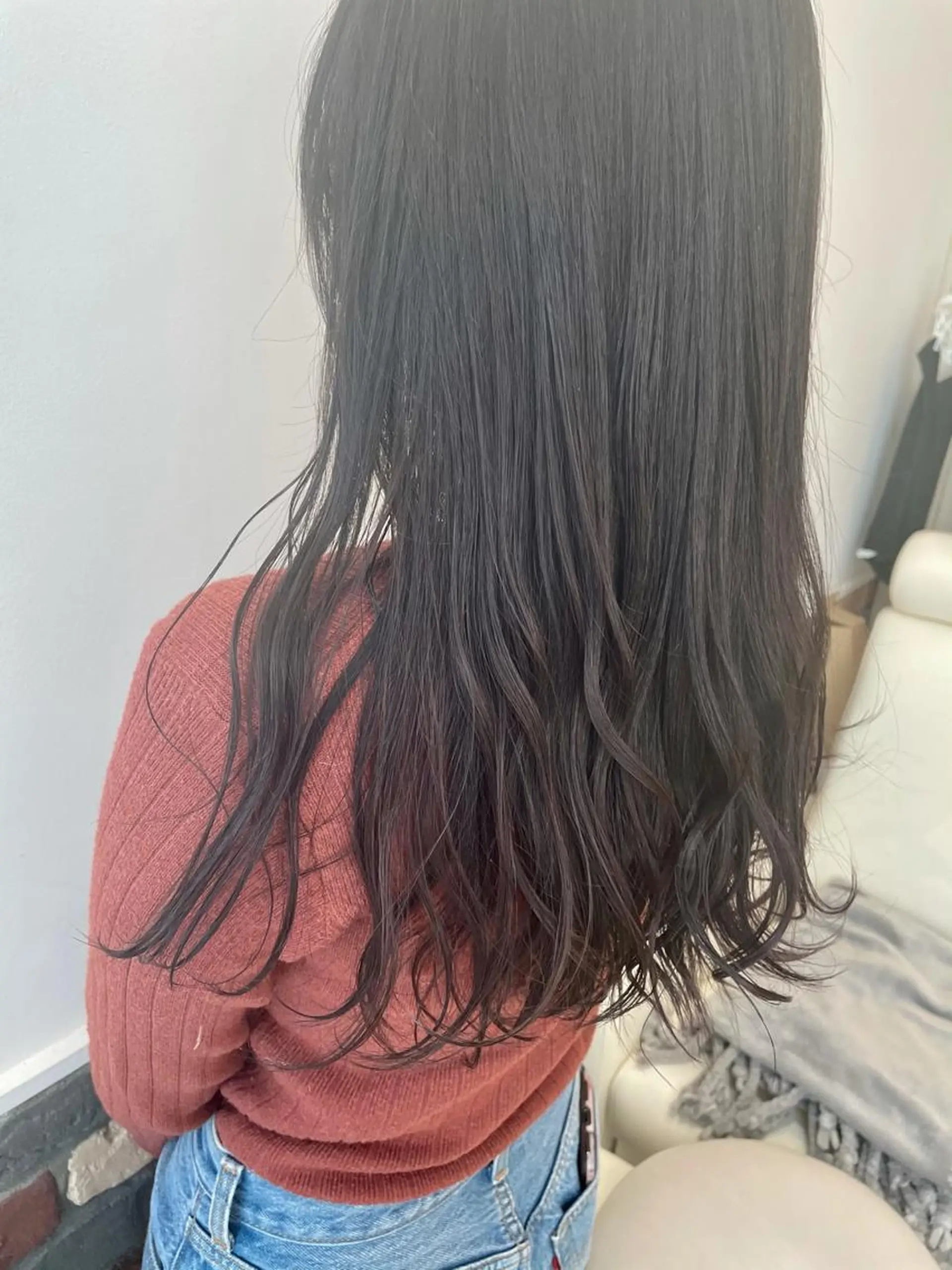 ロング ヘアカラー トリートメント 中井 茅佳のヘアスタイル