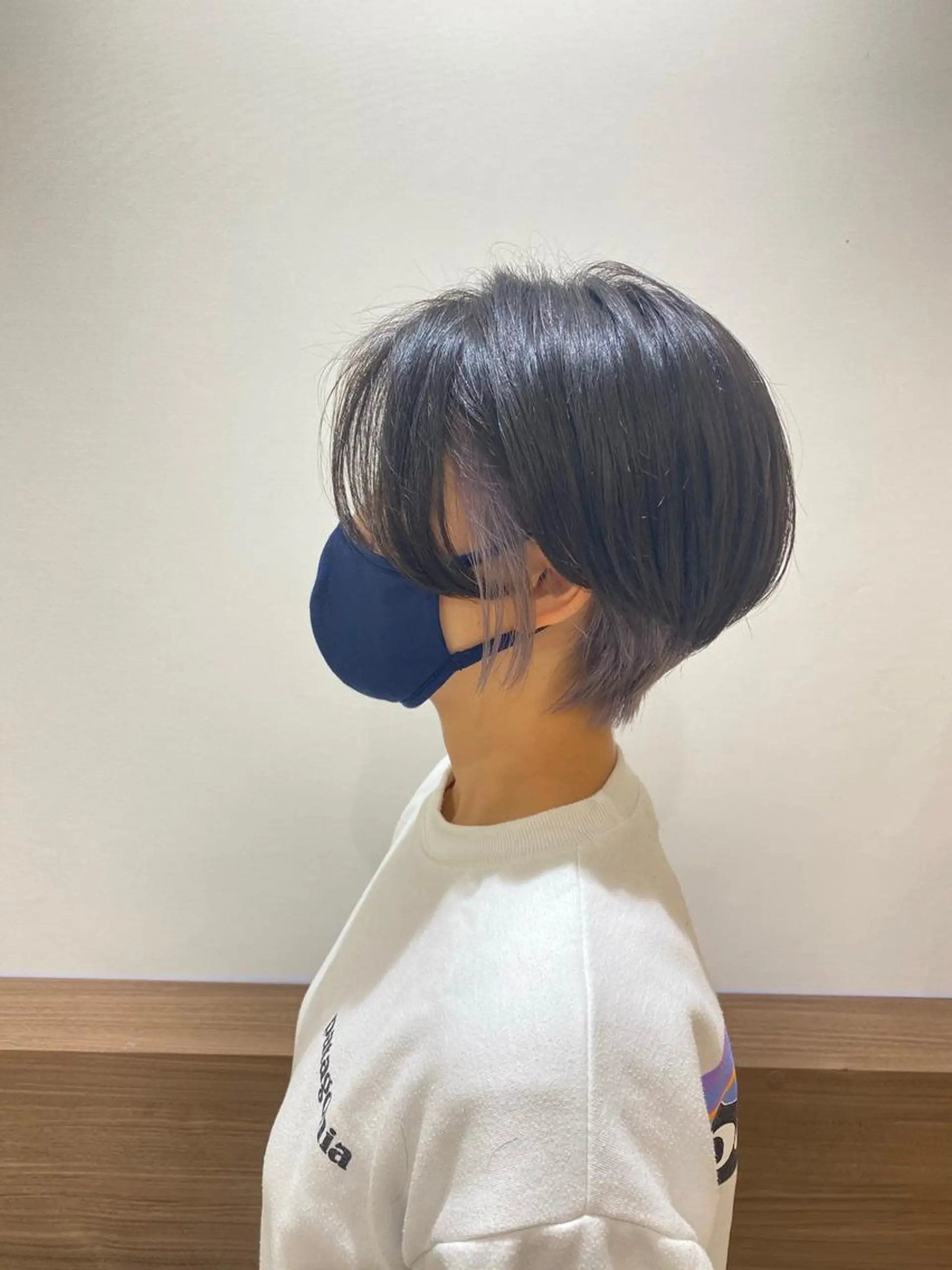 ショート カラー 縮毛矯正 滝沢尚起のヘアスタイル