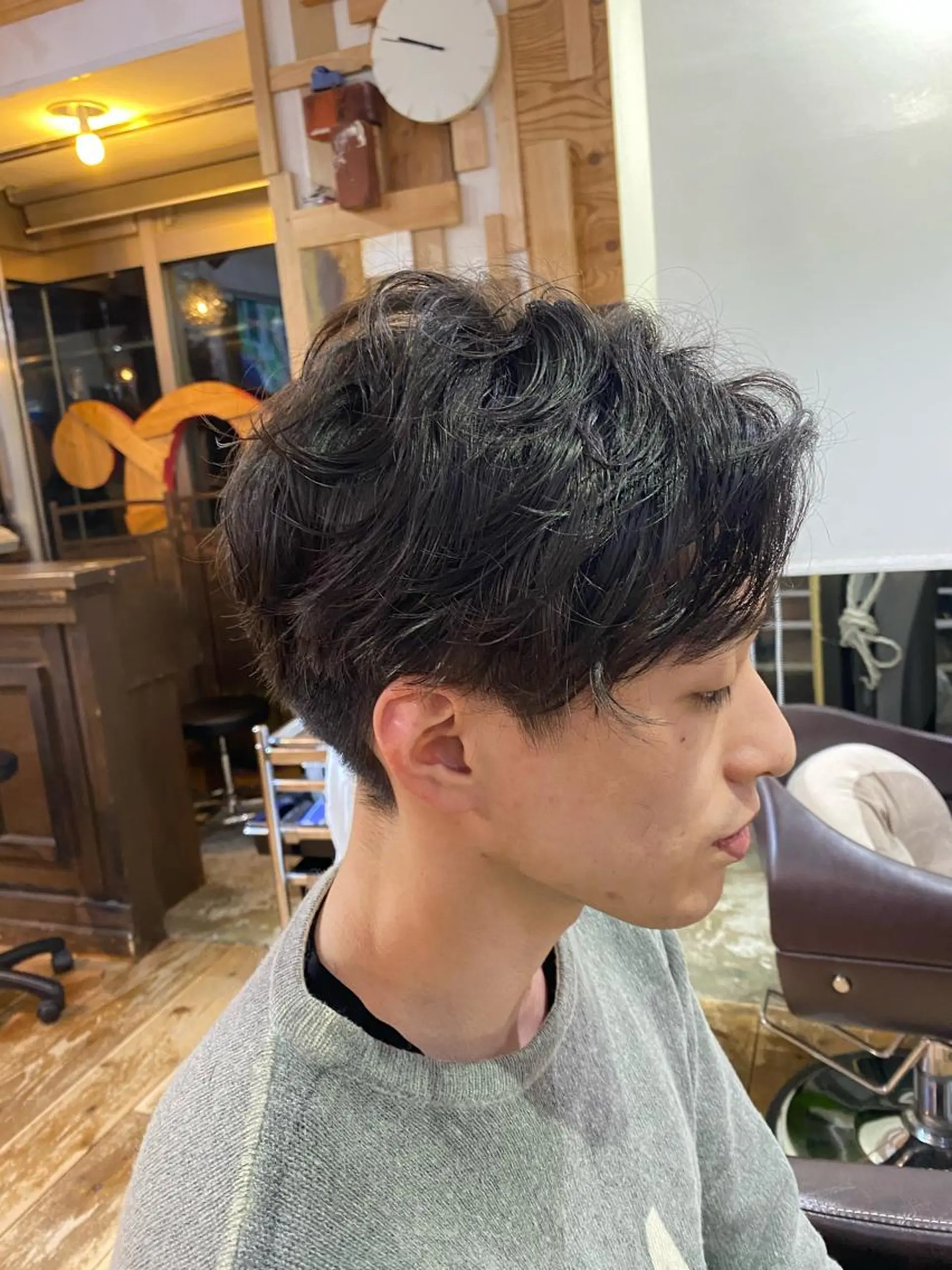 ショート パーマ メンズ メンズパーマ スパイラルパーマ 【韓国レイヤー特化 ハッシュカット】のヘアスタイル