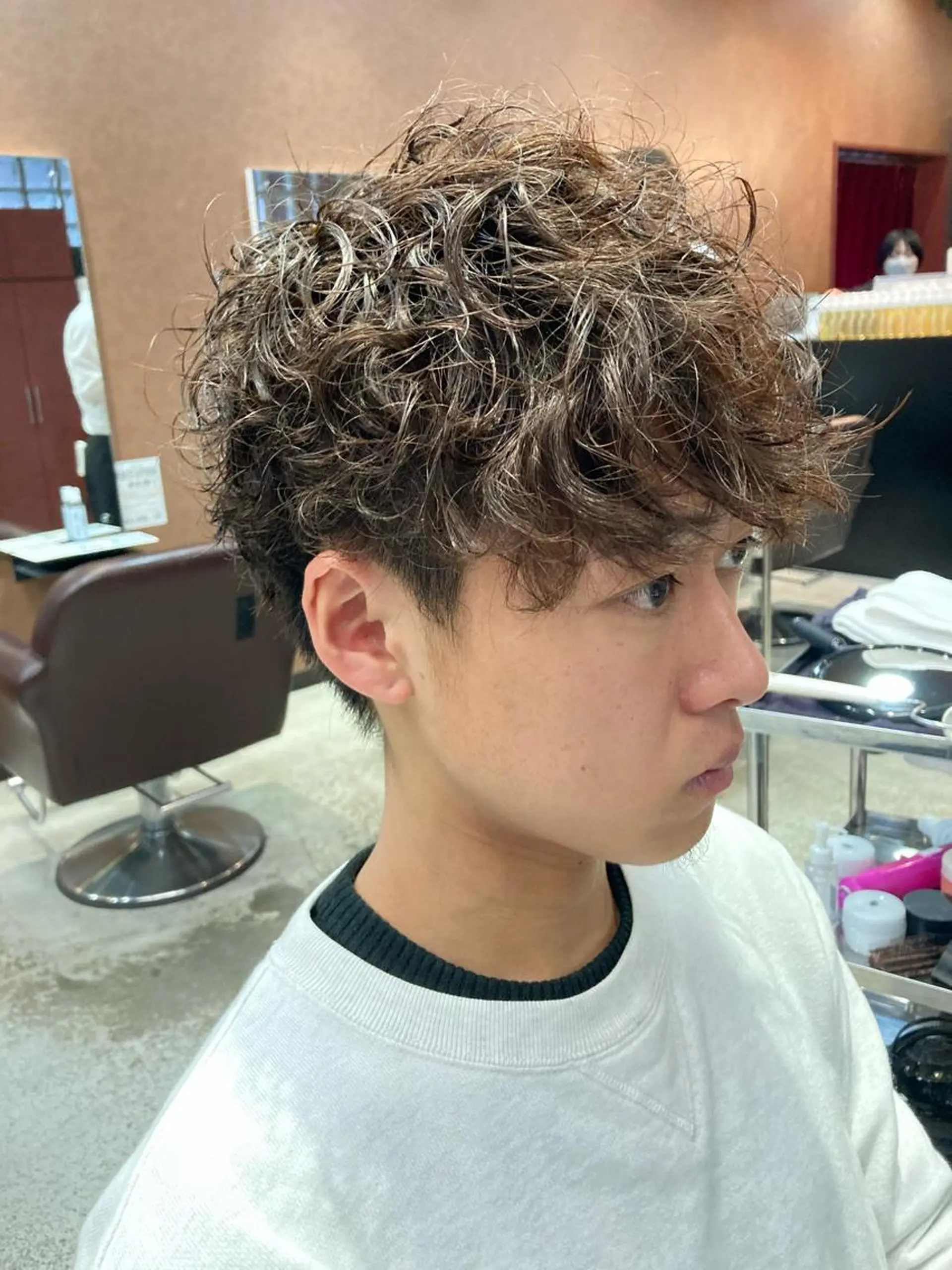 パーマ メンズ メンズパーマ プードルパーマ プードルパーマ カット パーマ トリートメント AUTHENTIC private mens hair salon所属・完全個室マンツーマン メンズサロン草野貴樹のヘアスタイル