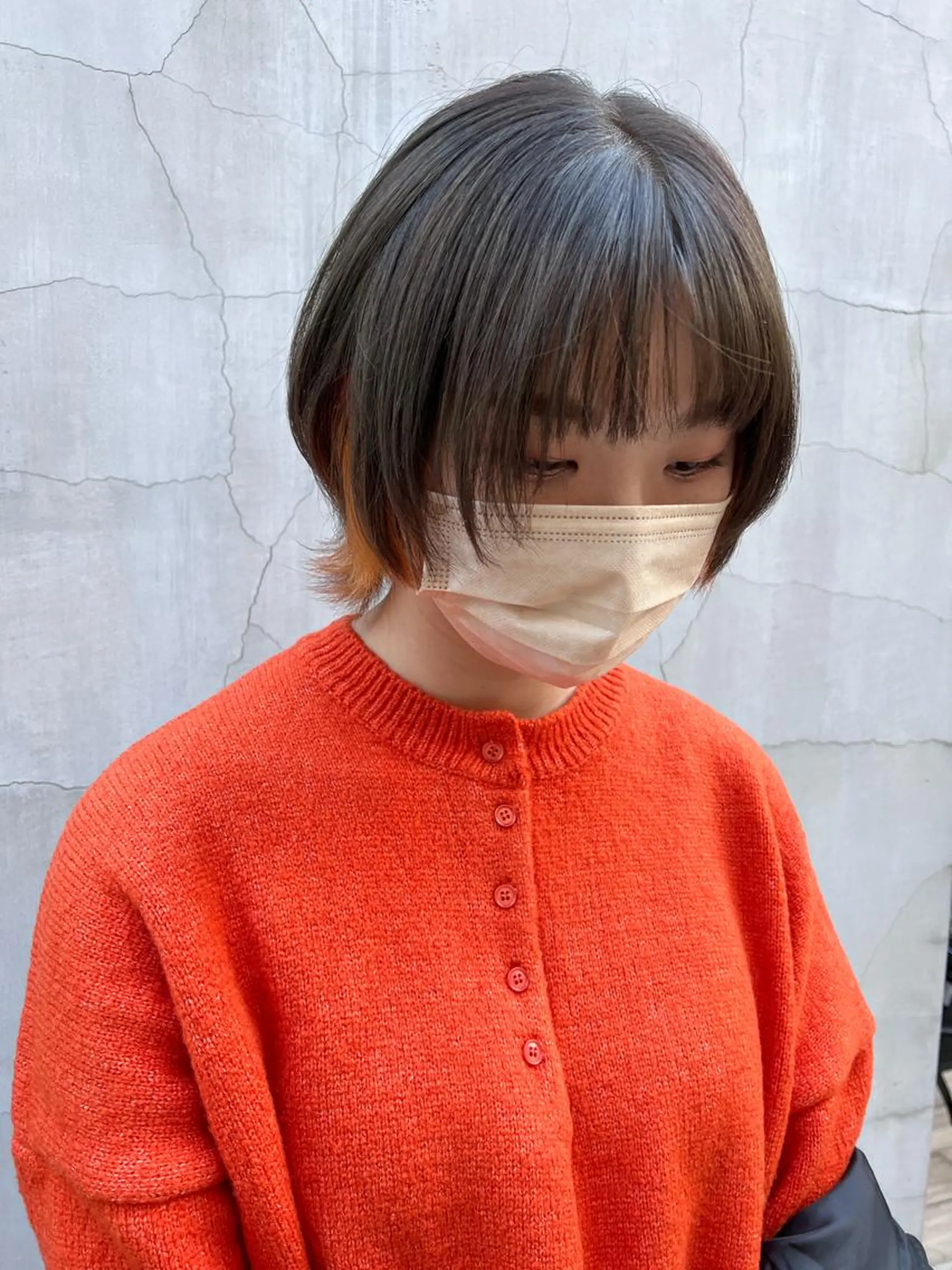 ミディアム カラー カット ヘアカラー トリートメント ally hairsalon所属・Emi .のヘアスタイル