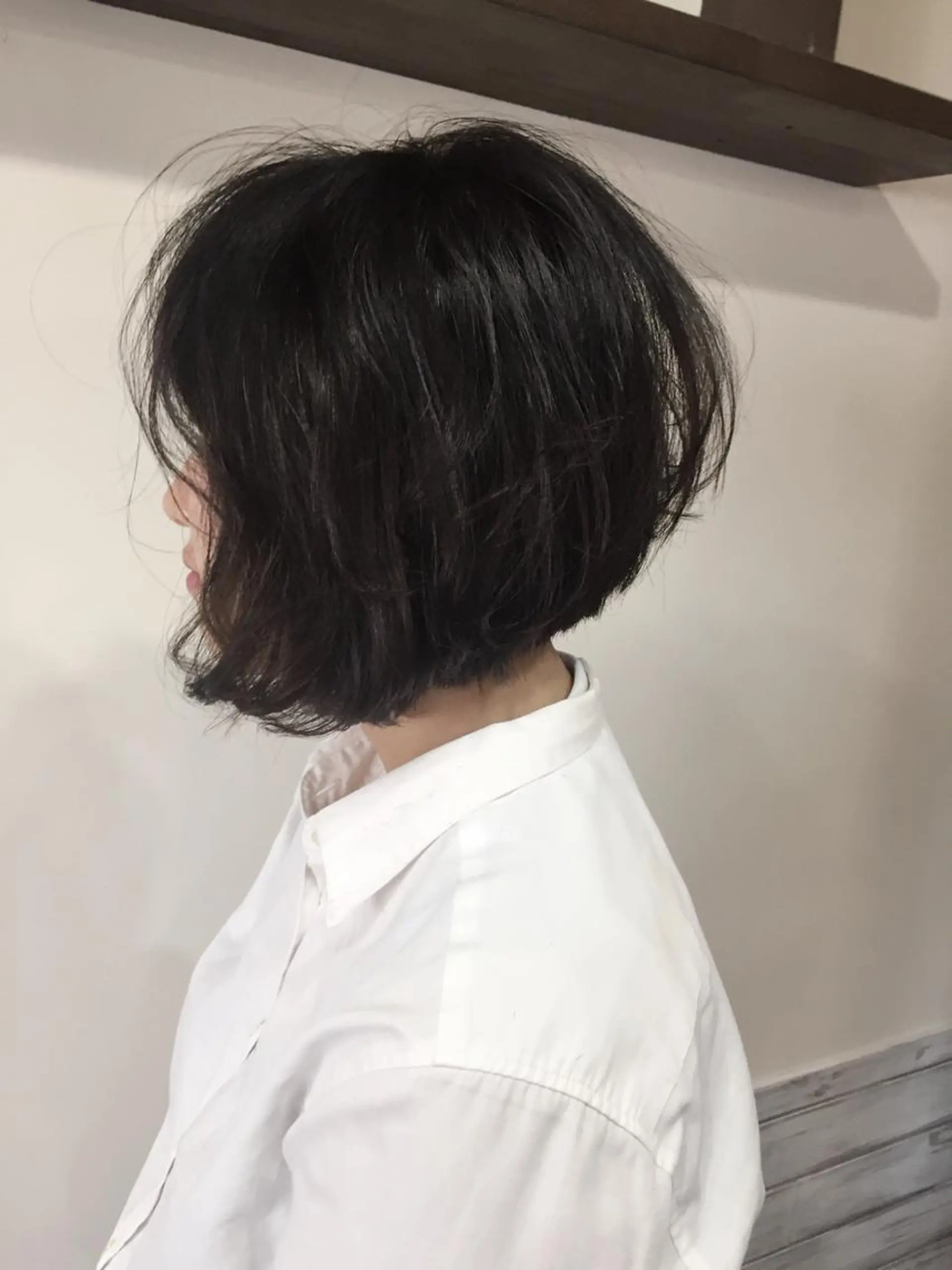 ミディアム カラー ボブ ヘアカラー トリートメント ヘアセット カラー特化サロン大阪 ルービック江坂/新城のヘアスタイル