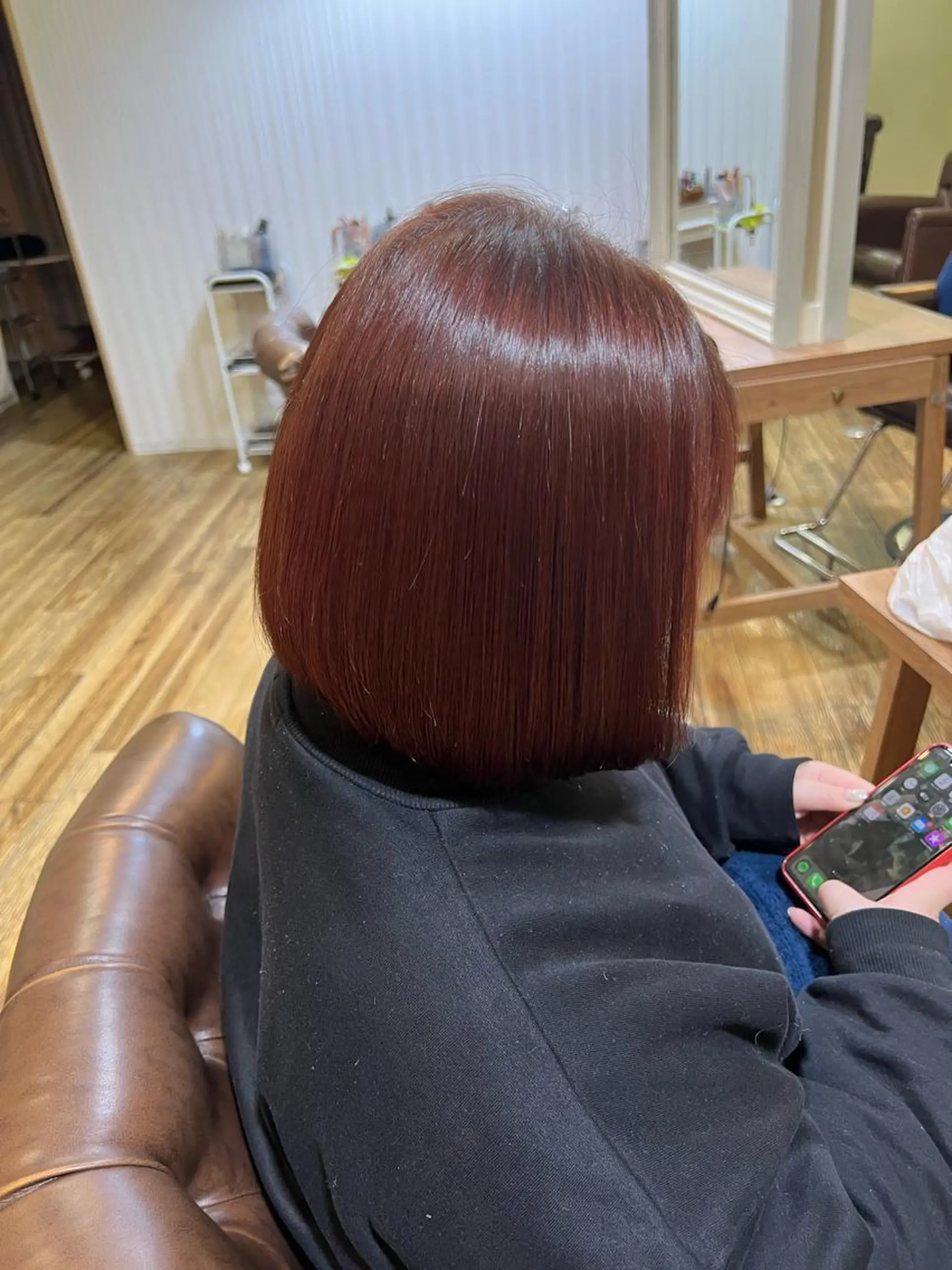 カラー ブラウンカラー ピンクカラー 染矢 優希のヘアスタイル