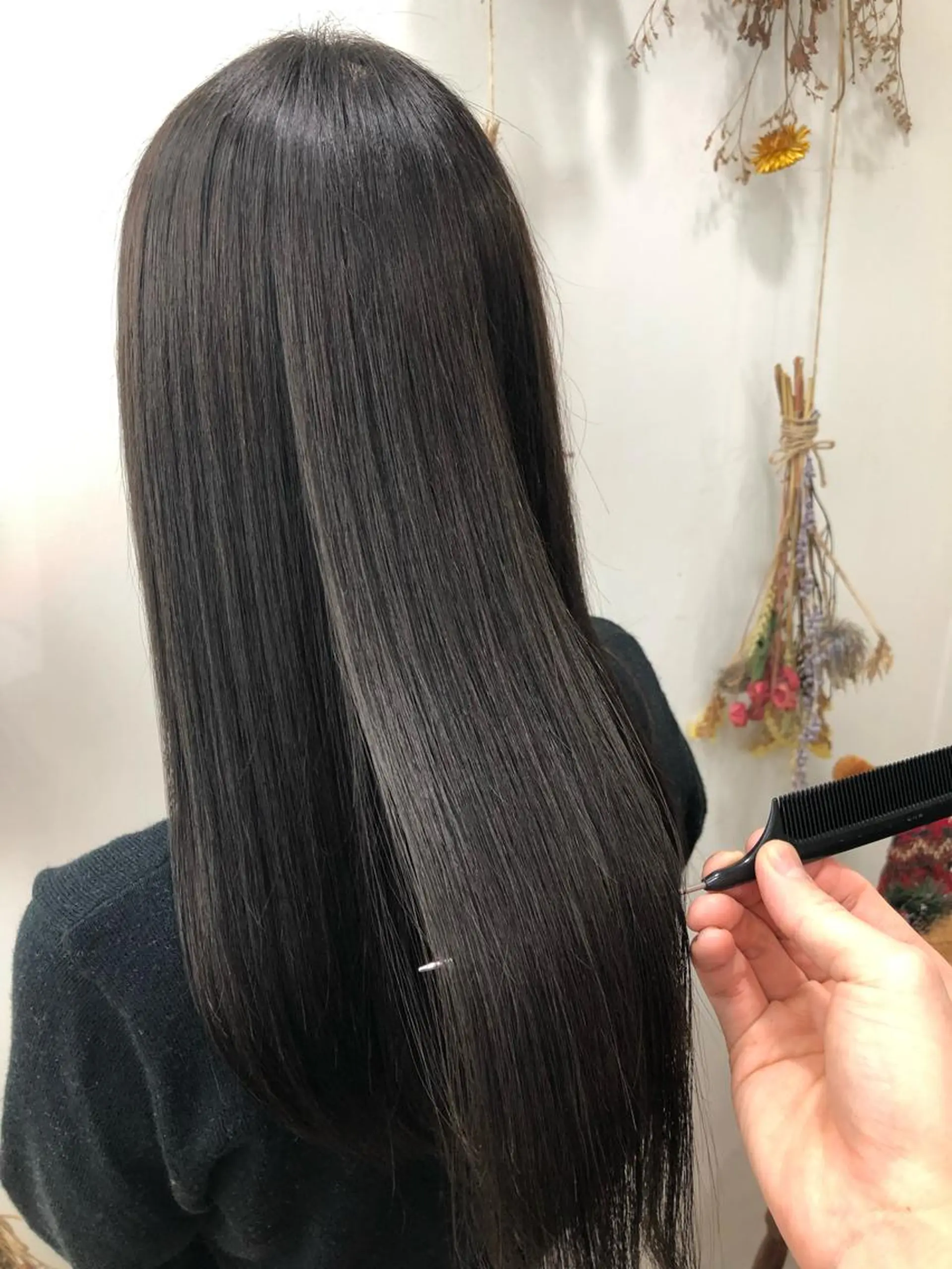 ロング 髪質改善 縮毛矯正 トリートメント コテ巻き風パーマ/ 髪質改善/河島恭平のヘアスタイル