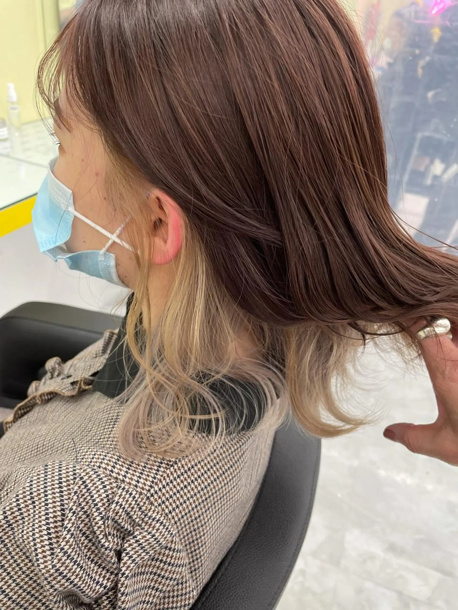 ミディアム カラー 横浜メンズパーマ🔥 大野賢人のヘアスタイル