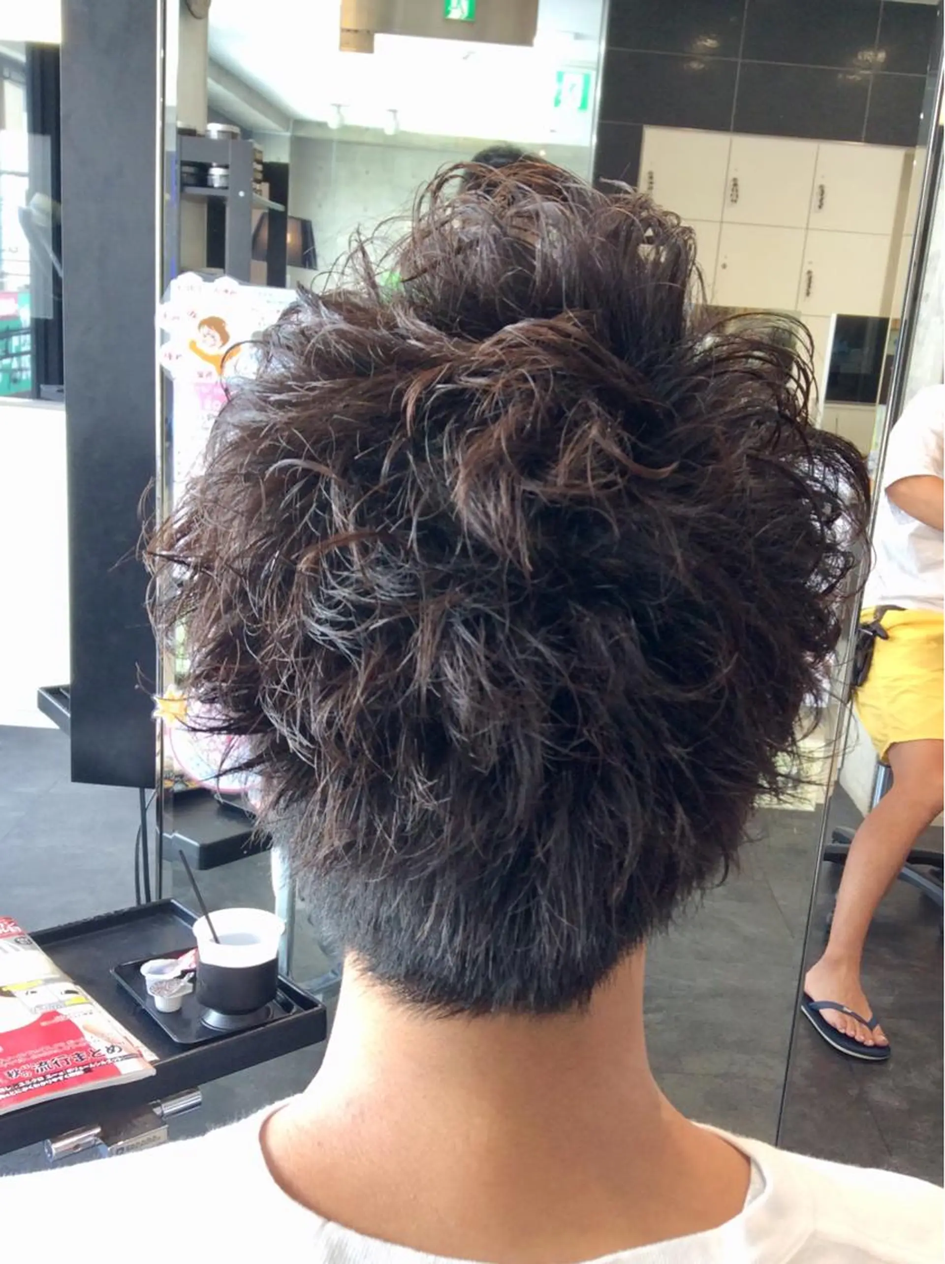 メンズ メンズパーマ カット パーマ ボブスタイル/ 透明感カラー/八幡のヘアスタイル