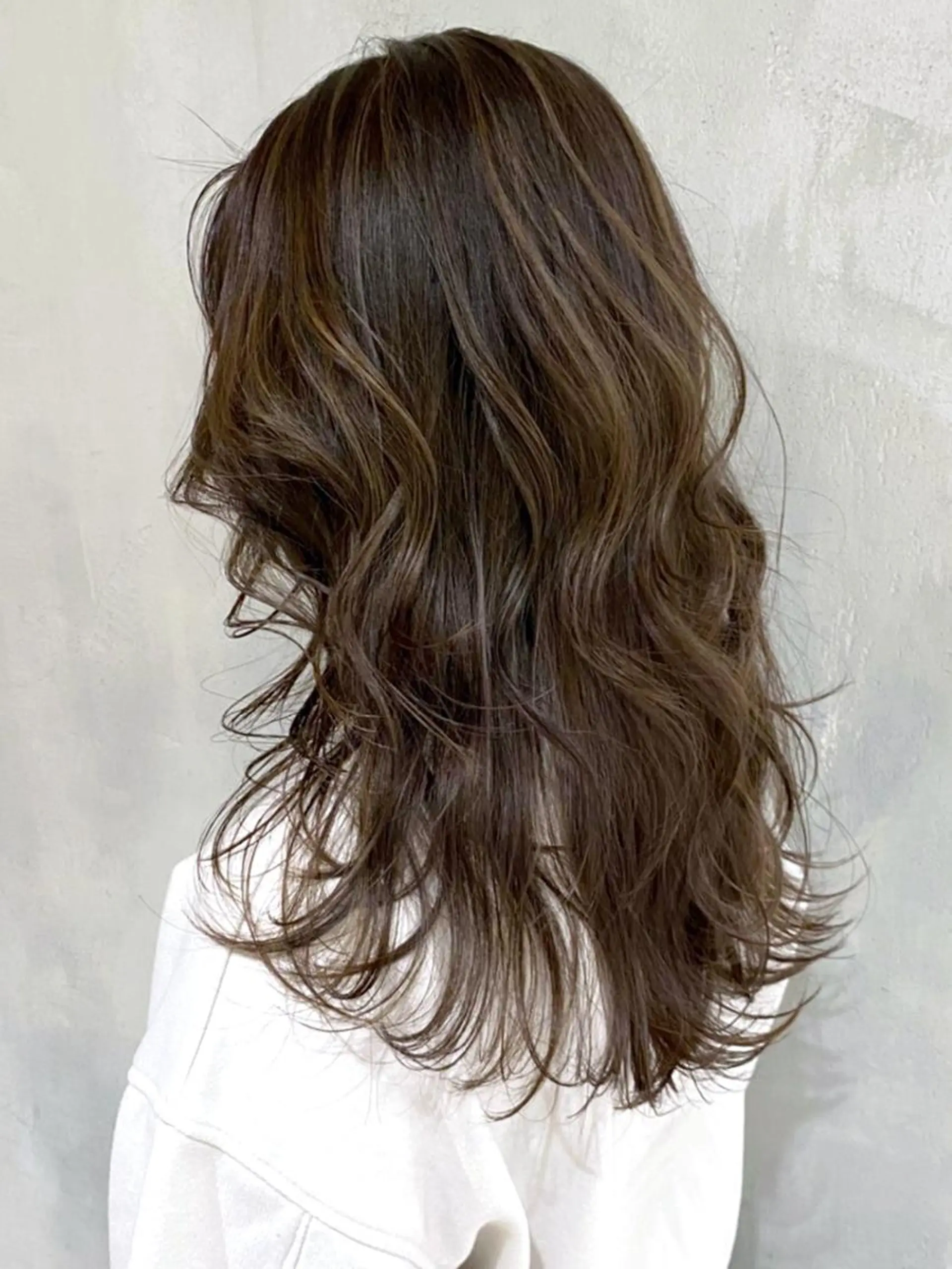 セミロング カラー パーマ ヘアアレンジ ハイライトカラー ハイライト ITbyALBUM 浦和店のヘアスタイル