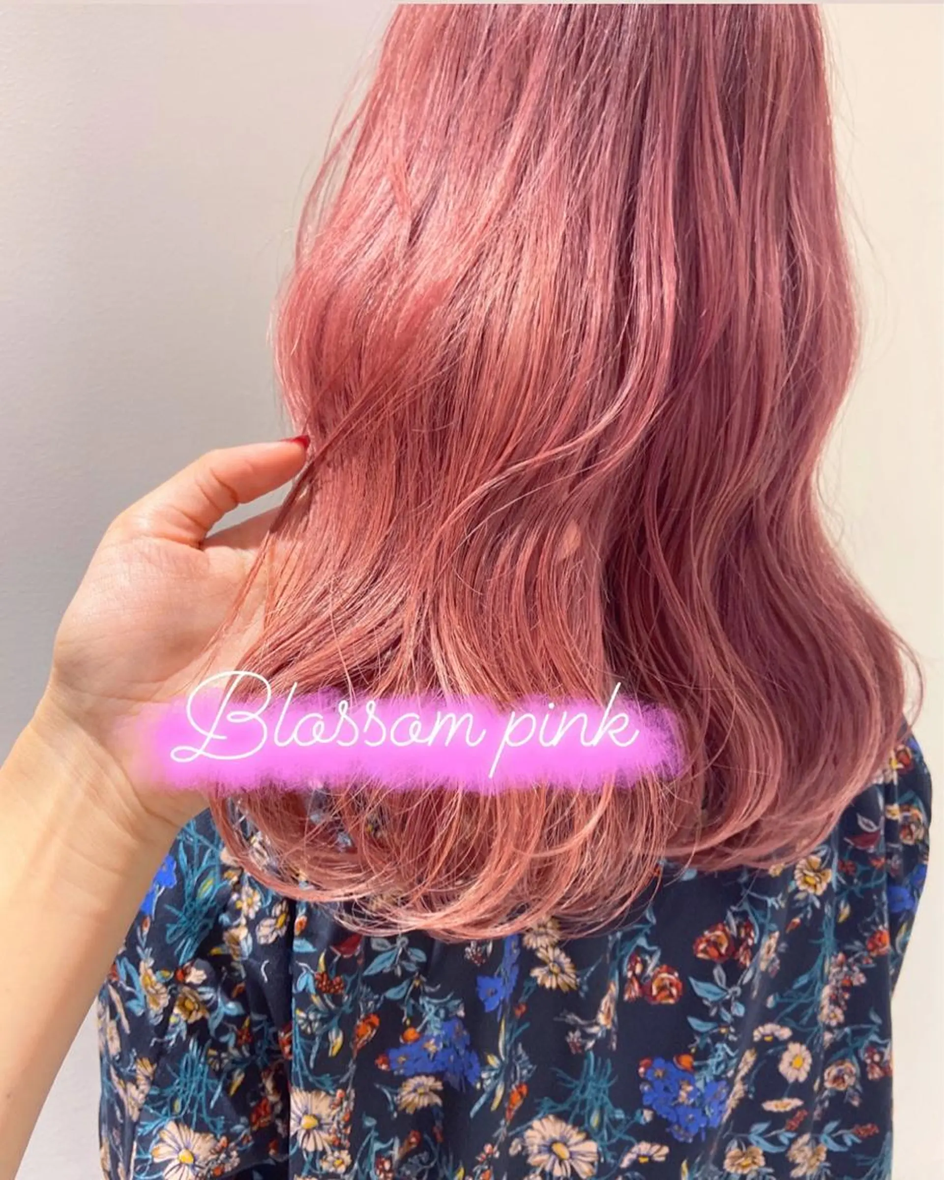 セミロング カラー ヘアアレンジ ピンクカラー レイヤーカット指名 No.1💖マユカのヘアスタイル