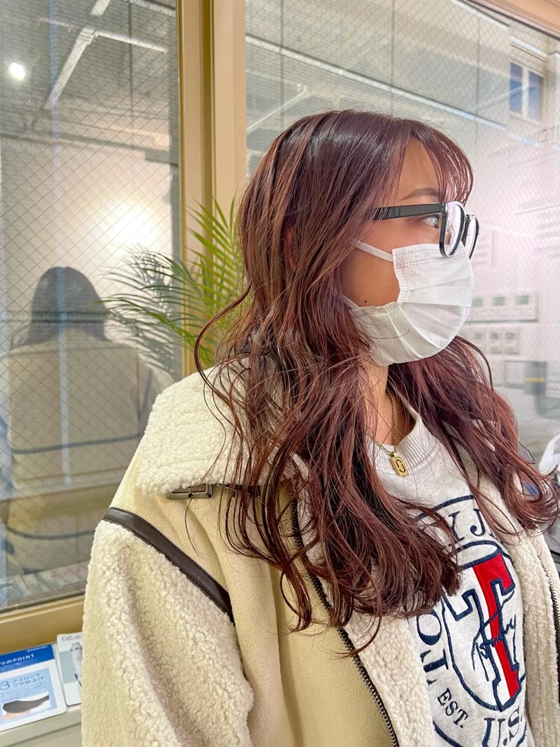 ロング ヘアカラー ハイトーン&髪質改善 ＆韓国エクステ🤎のヘアスタイル