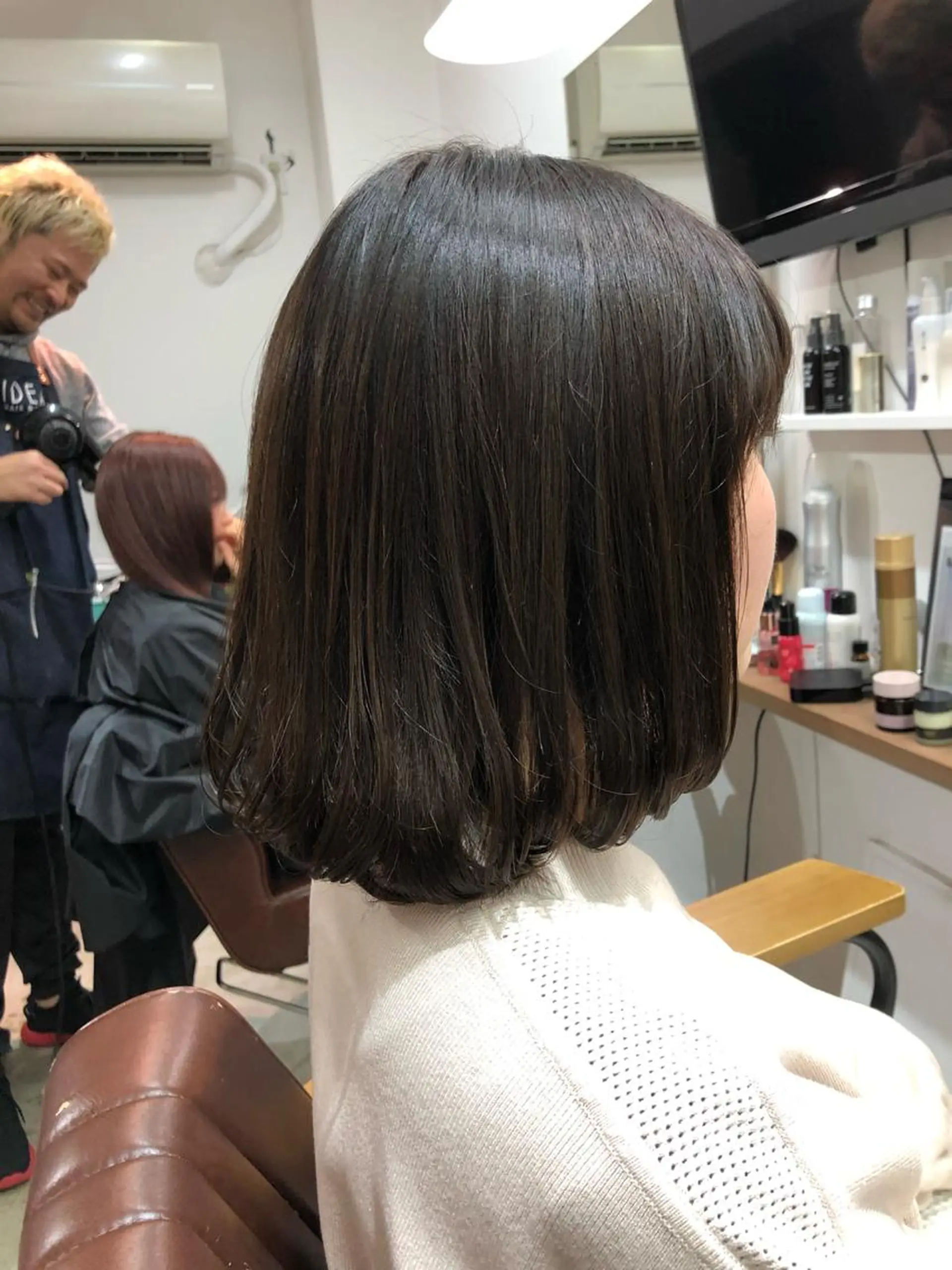 ミディアム カラー アッシュ バイオレットカラー バイオレットアッシュ ヘアカラー 村田 幸穂のヘアスタイル