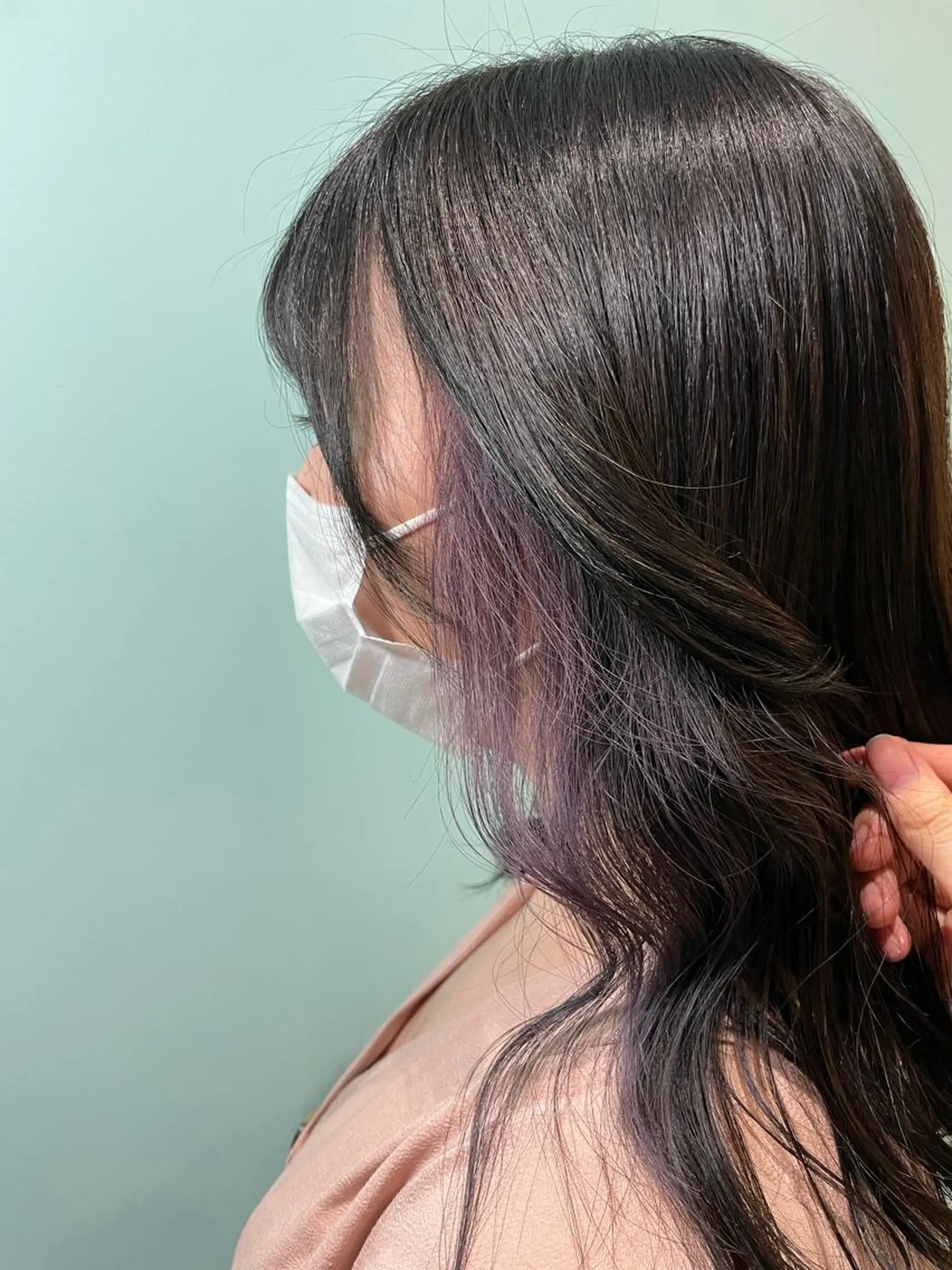 カラー イヤリングカラー 吉原 愛美のヘアスタイル