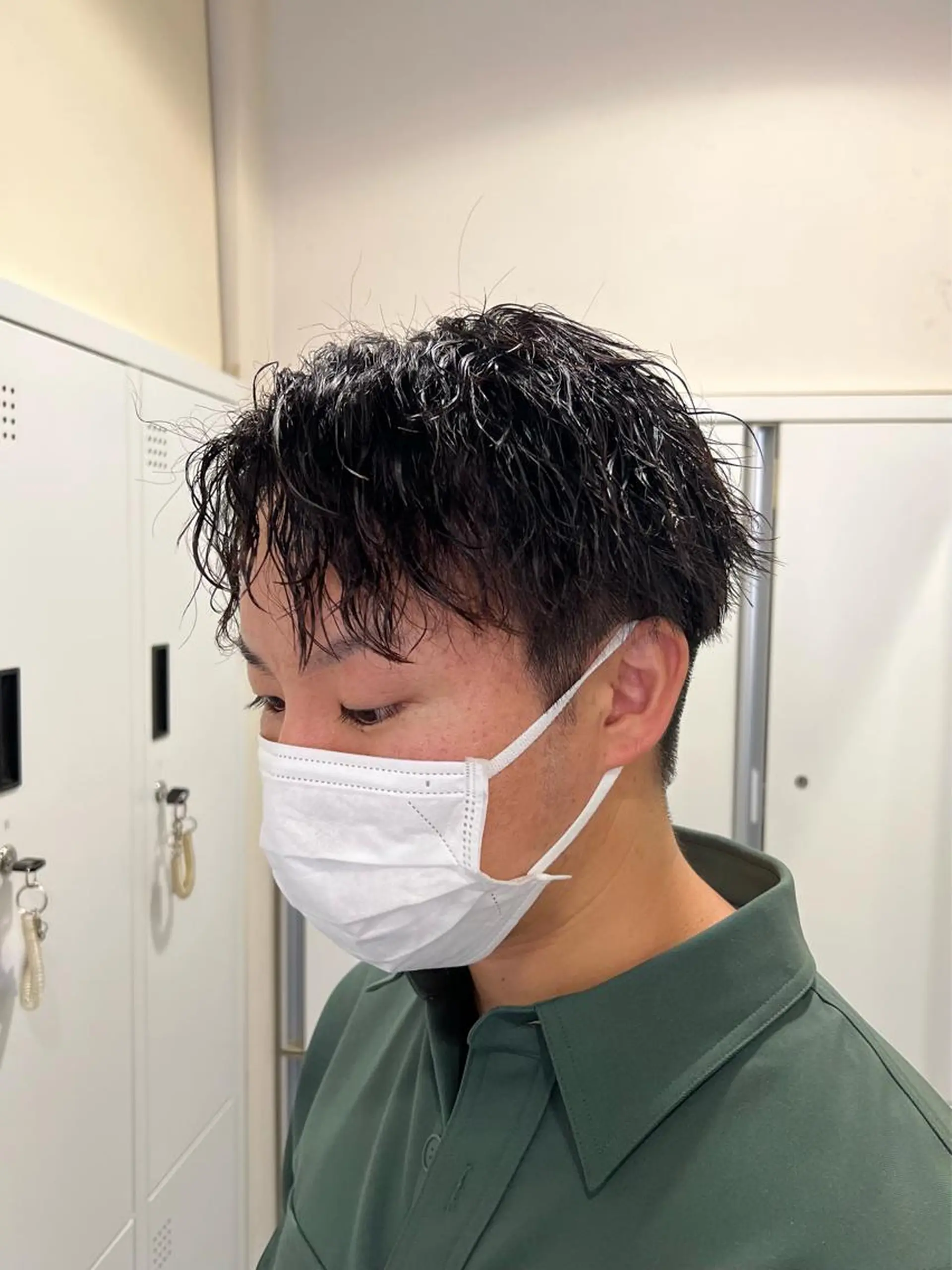 ショート パーマ メンズ メンズパーマ ツイストスパイラルパーマ スパイラルパーマ 茅ヶ崎パーマ特化/ スパイラル/ハルキのヘアスタイル