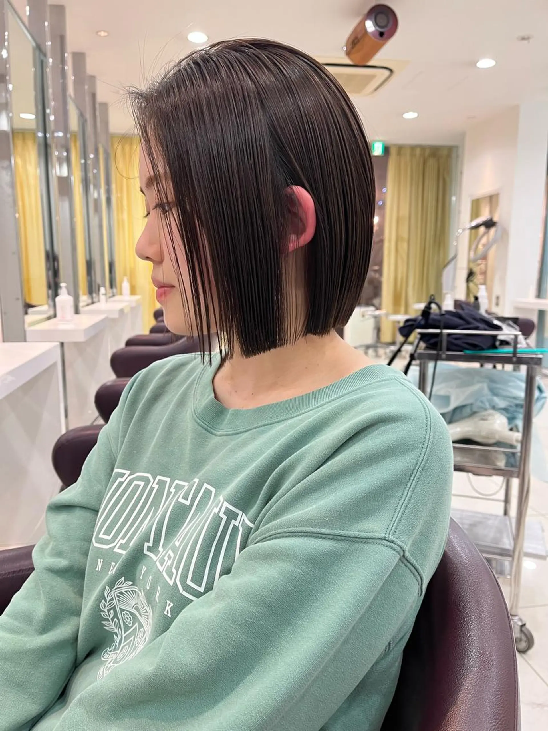 ショート 切りっぱなしボブ ボブ 原宿パーマ kazuのヘアスタイル