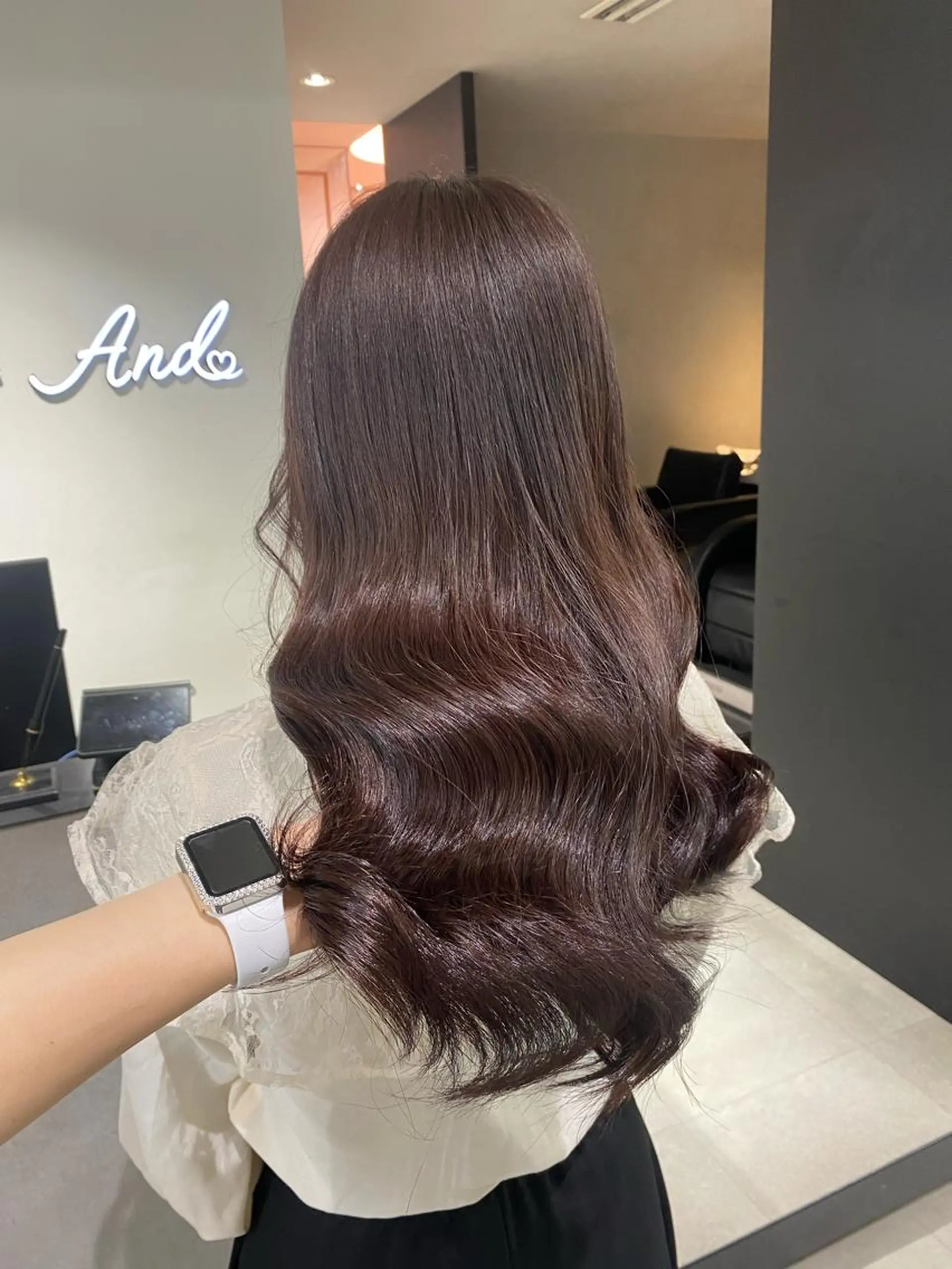 ロング カラー 韓国風モテヘア 🇰🇷aki♡のヘアスタイル