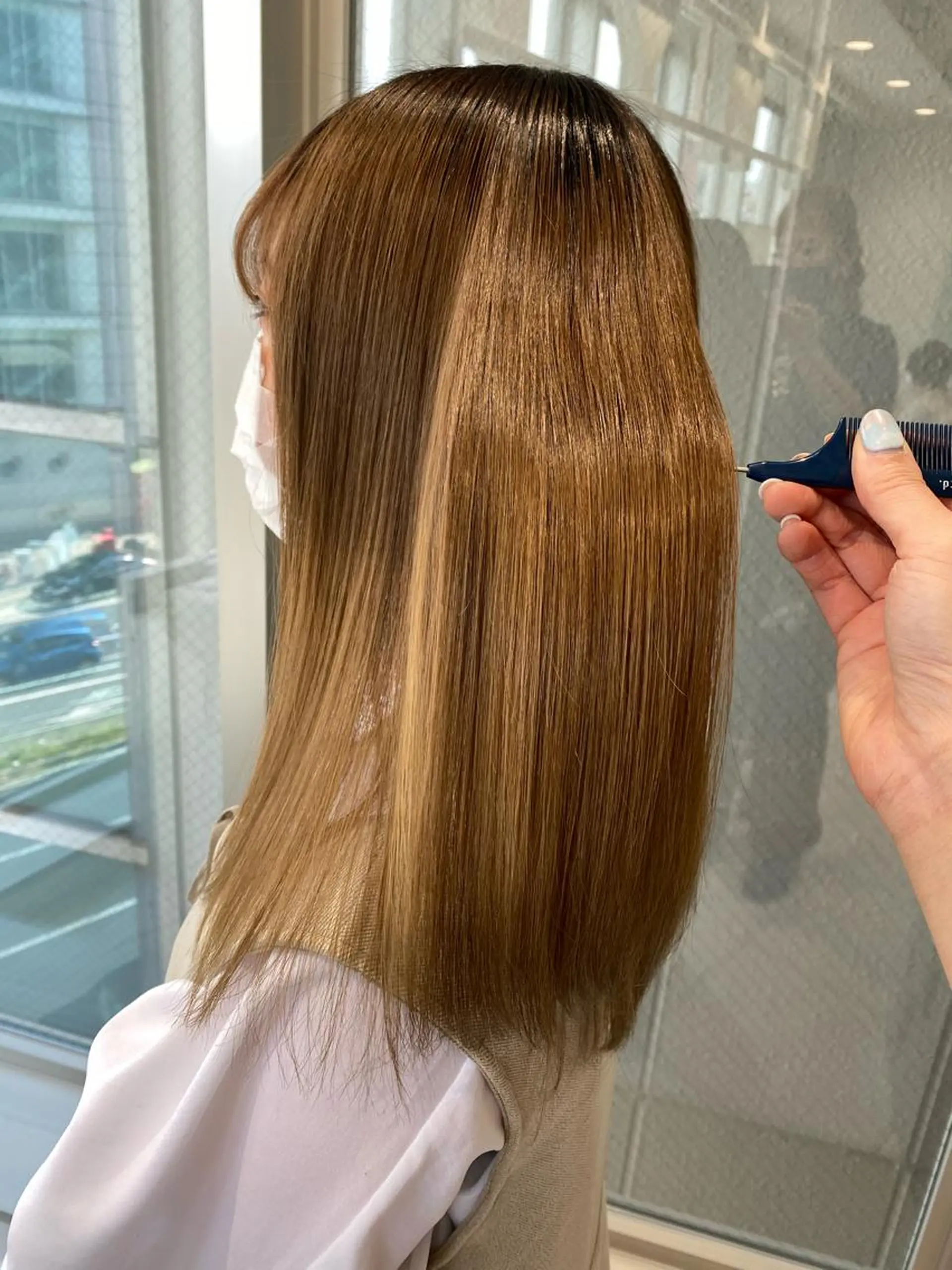 ロング トリートメント 酸熱トリートメント ウルフカット／吉村 桃子のヘアスタイル