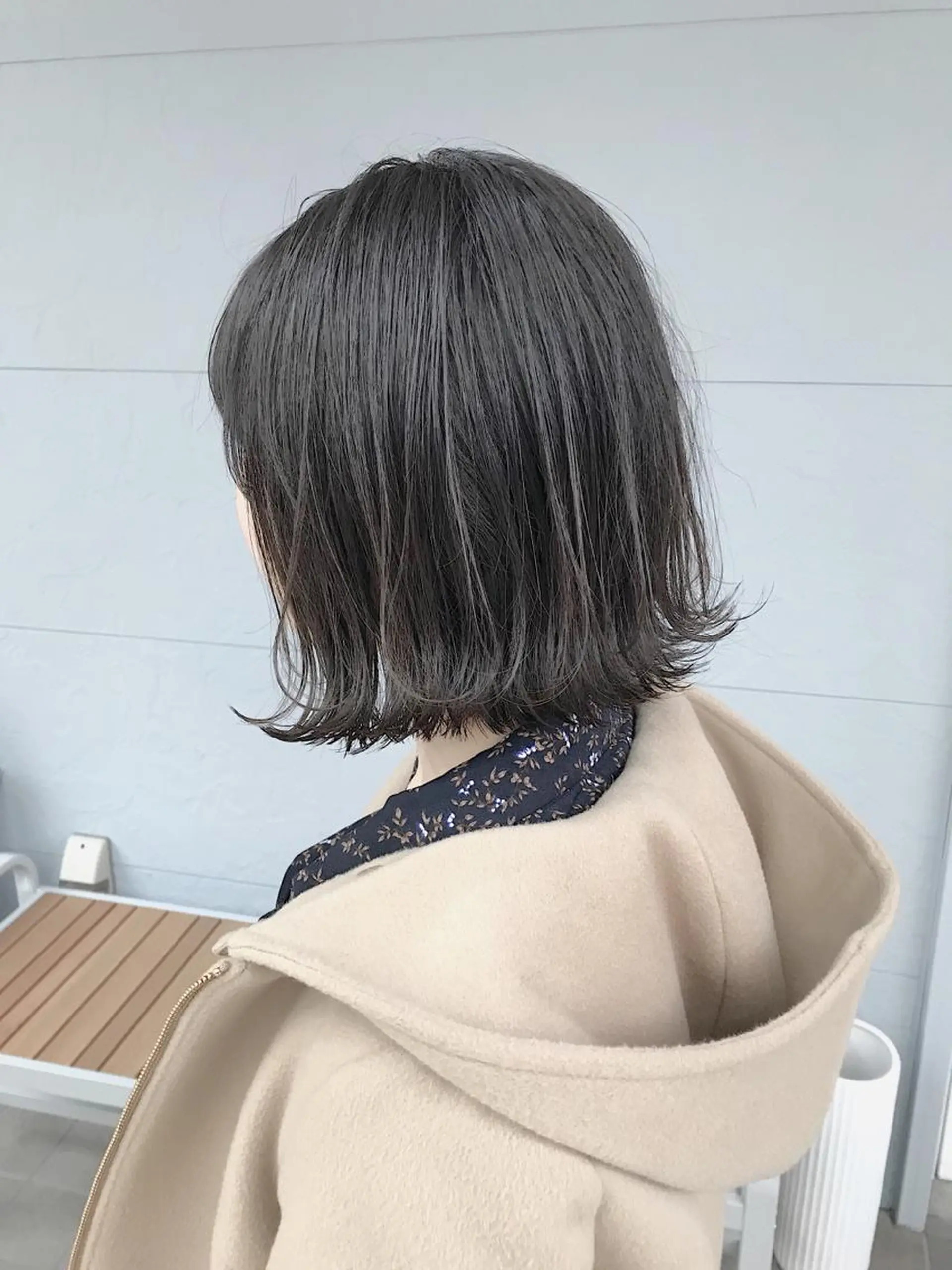 ショート カラー 切りっぱなしボブ ボブ カット ヘアカラー lani 天神大名/ブリーチのヘアスタイル