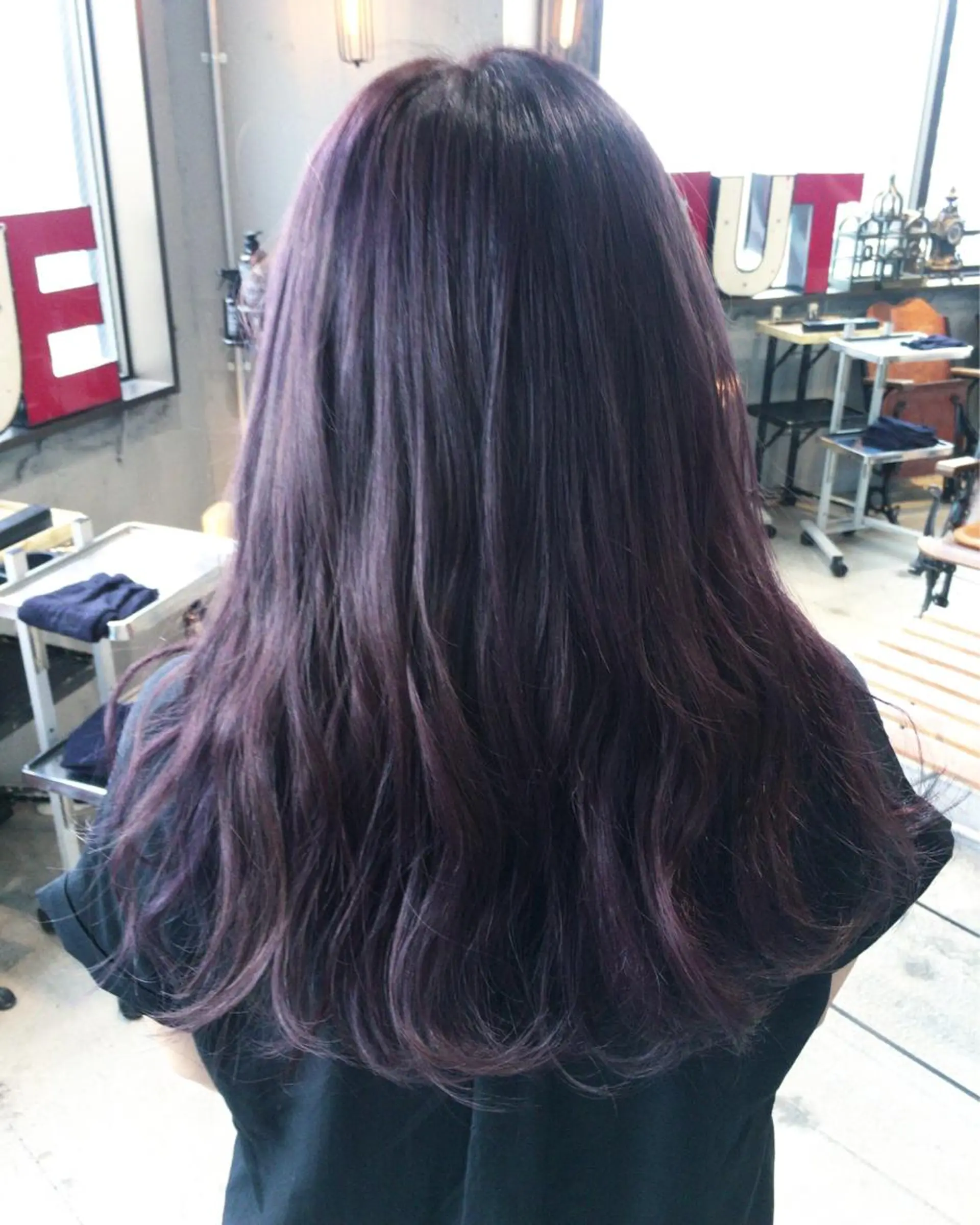 ロング カラー パーマ アッシュ 透明感カラー ラベンダーカラー ラベンダーアッシュ 縮毛矯正 トリートメント 代表 中島貴志のヘアスタイル