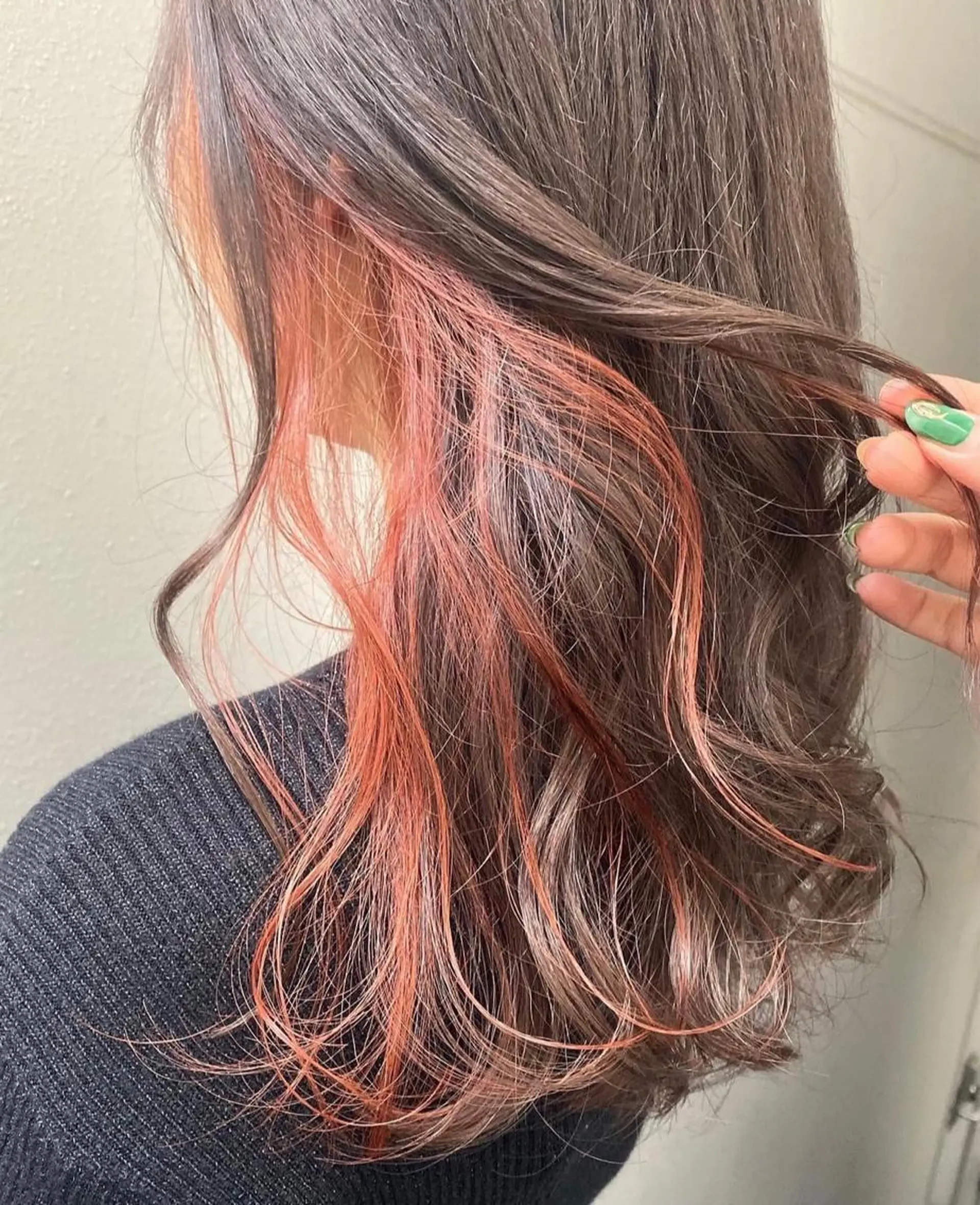 ロング カラー イヤリングカラー インナーカラー 遠藤沙也加 /レイヤーカットのヘアスタイル