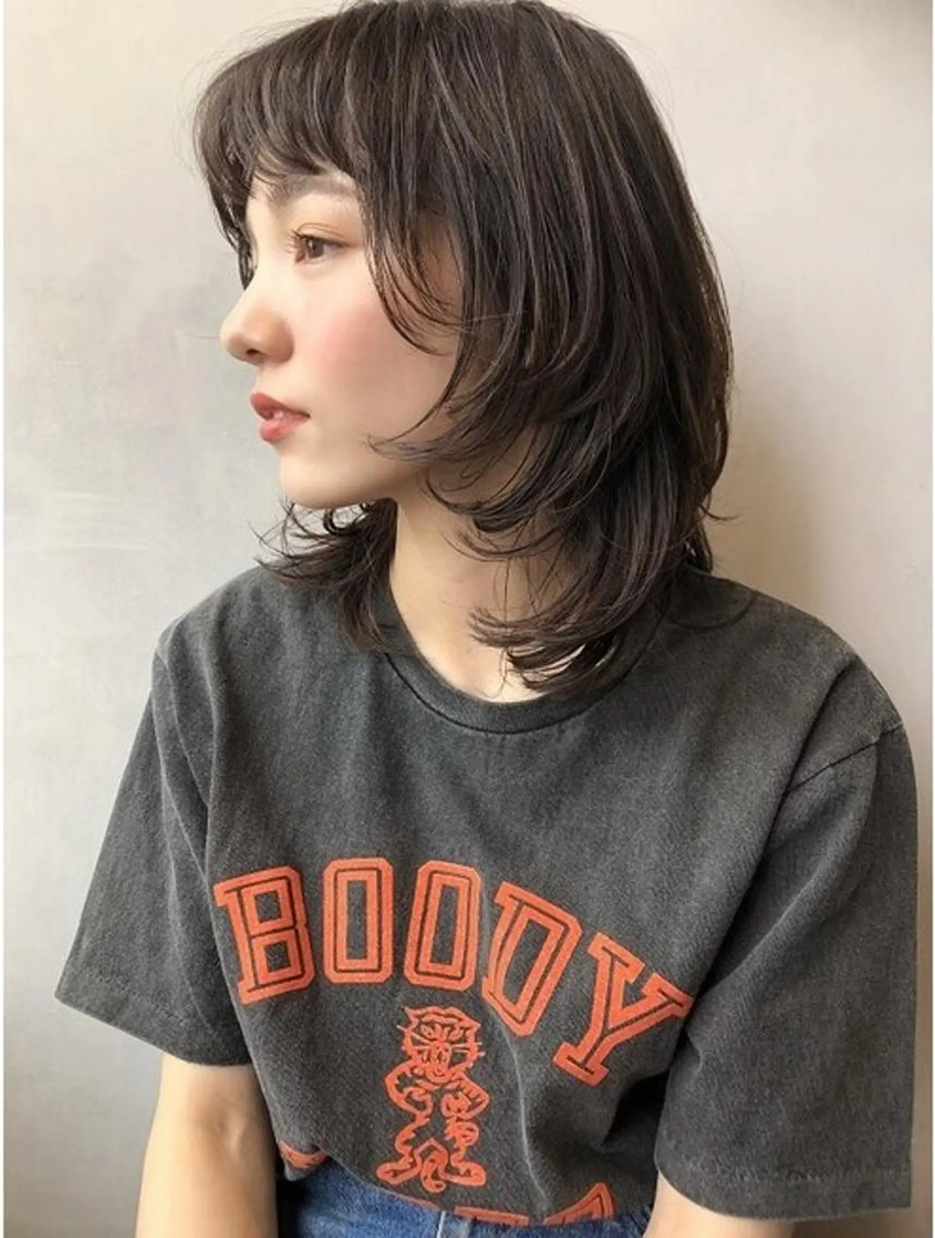 ミディアム 艶ｶﾗｰ｜ｽﾄﾚｰﾄ 🍟yuki🍟のヘアスタイル