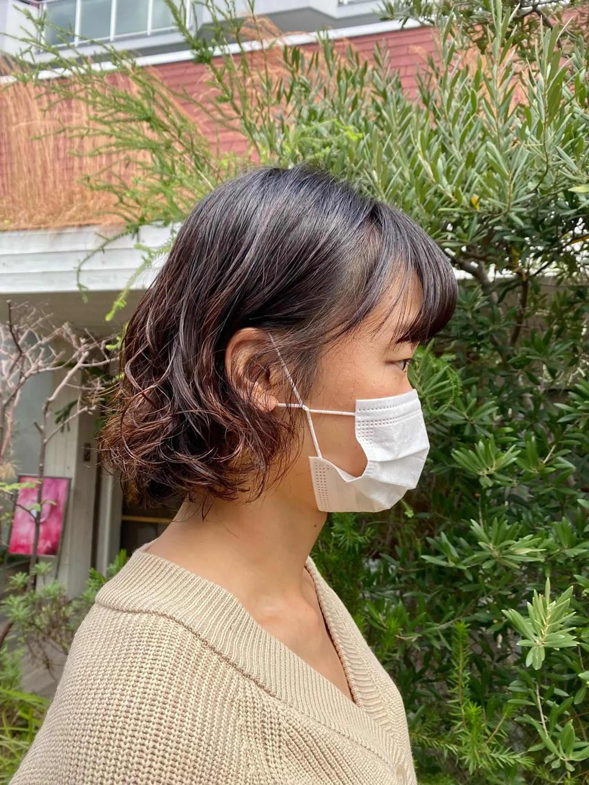 ミディアム カラー パーマ BELLA阿部野 TOMOMIのヘアスタイル